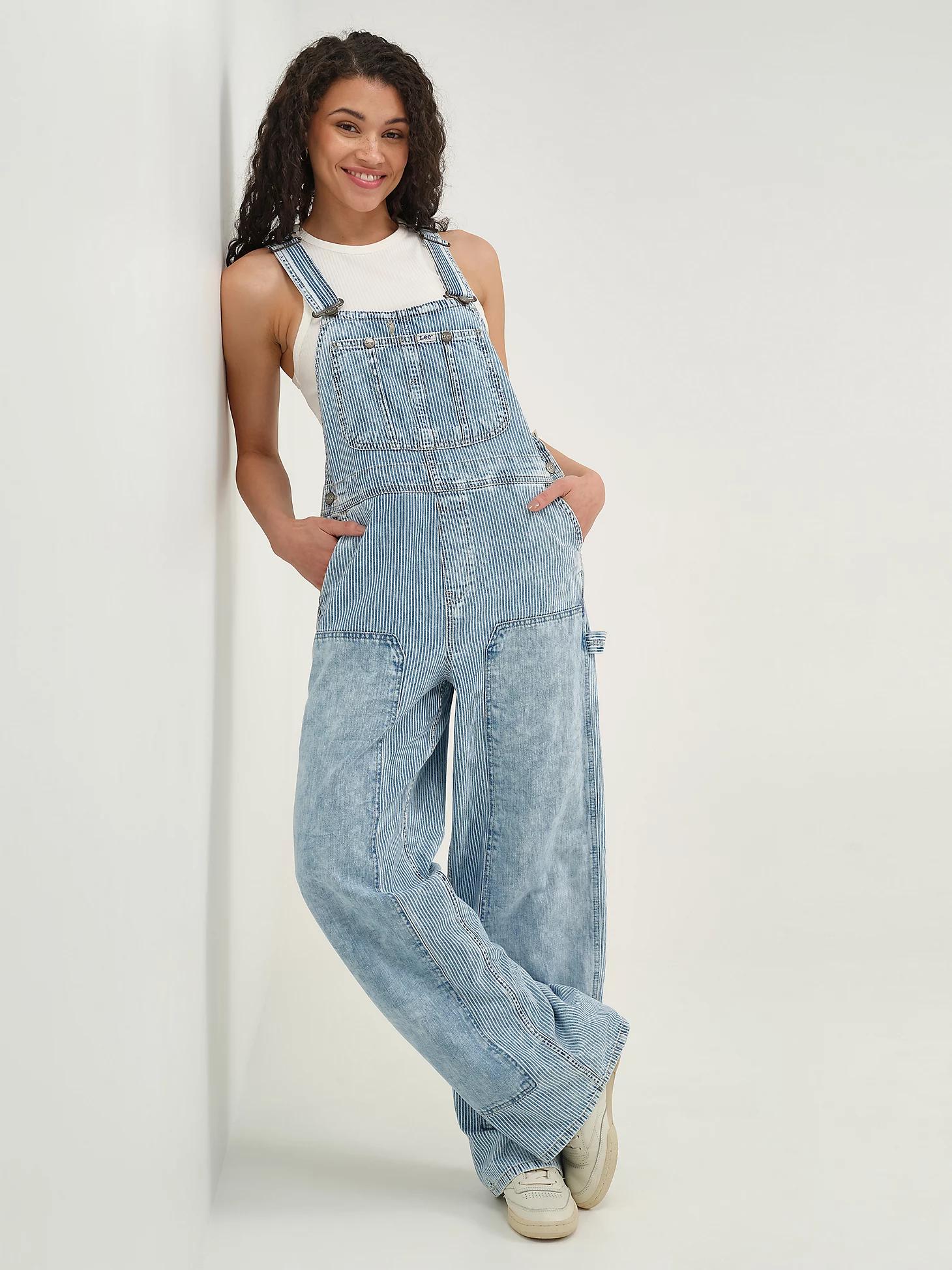 Women's Railroad Stripe Relaxed Bib Overall | Women's Union-Alls & Overalls | Lee® Product Image