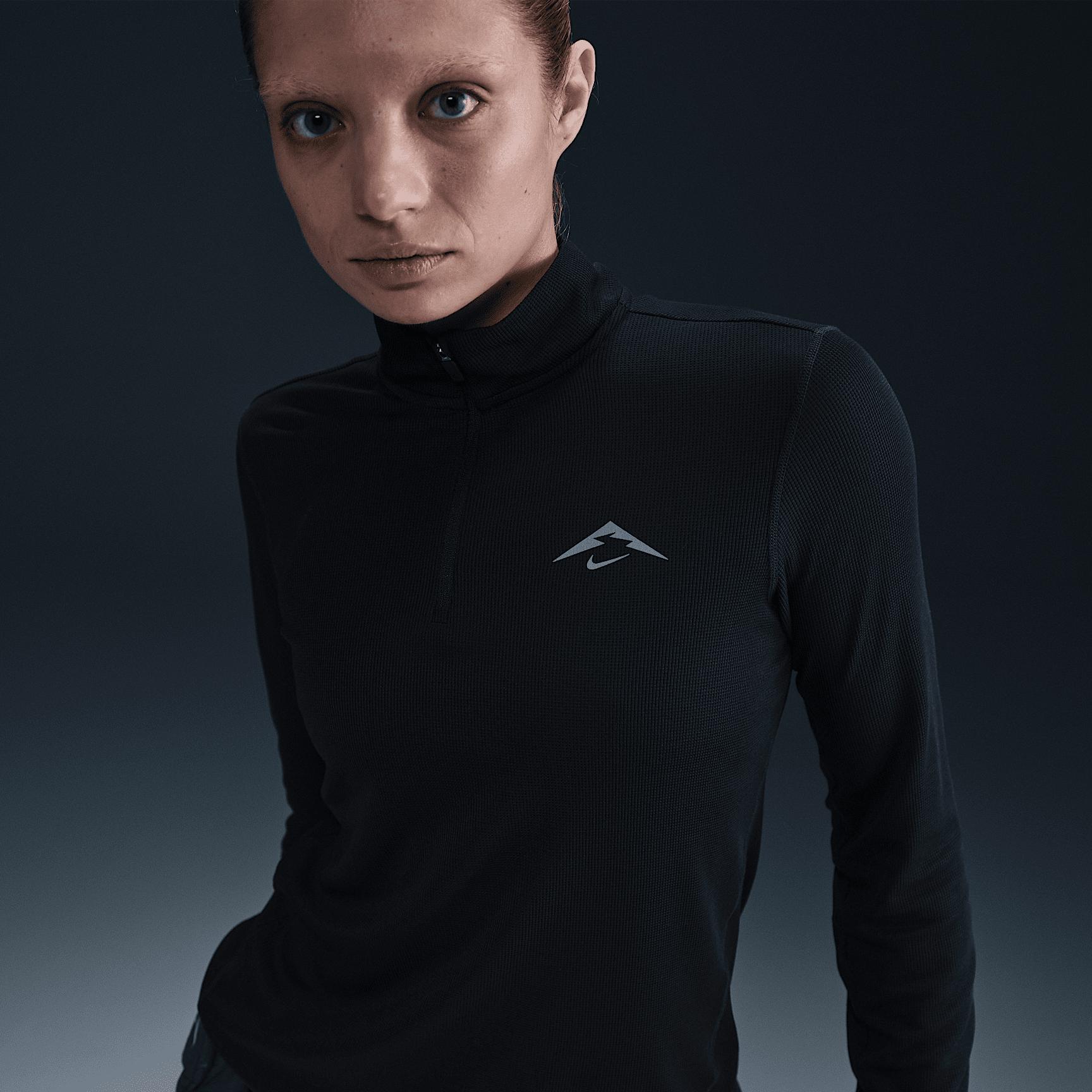 Nike Womens Trail Dri-FIT 1/4-Zip Running Mid-Layer Top | HJ2248-010 Product Image