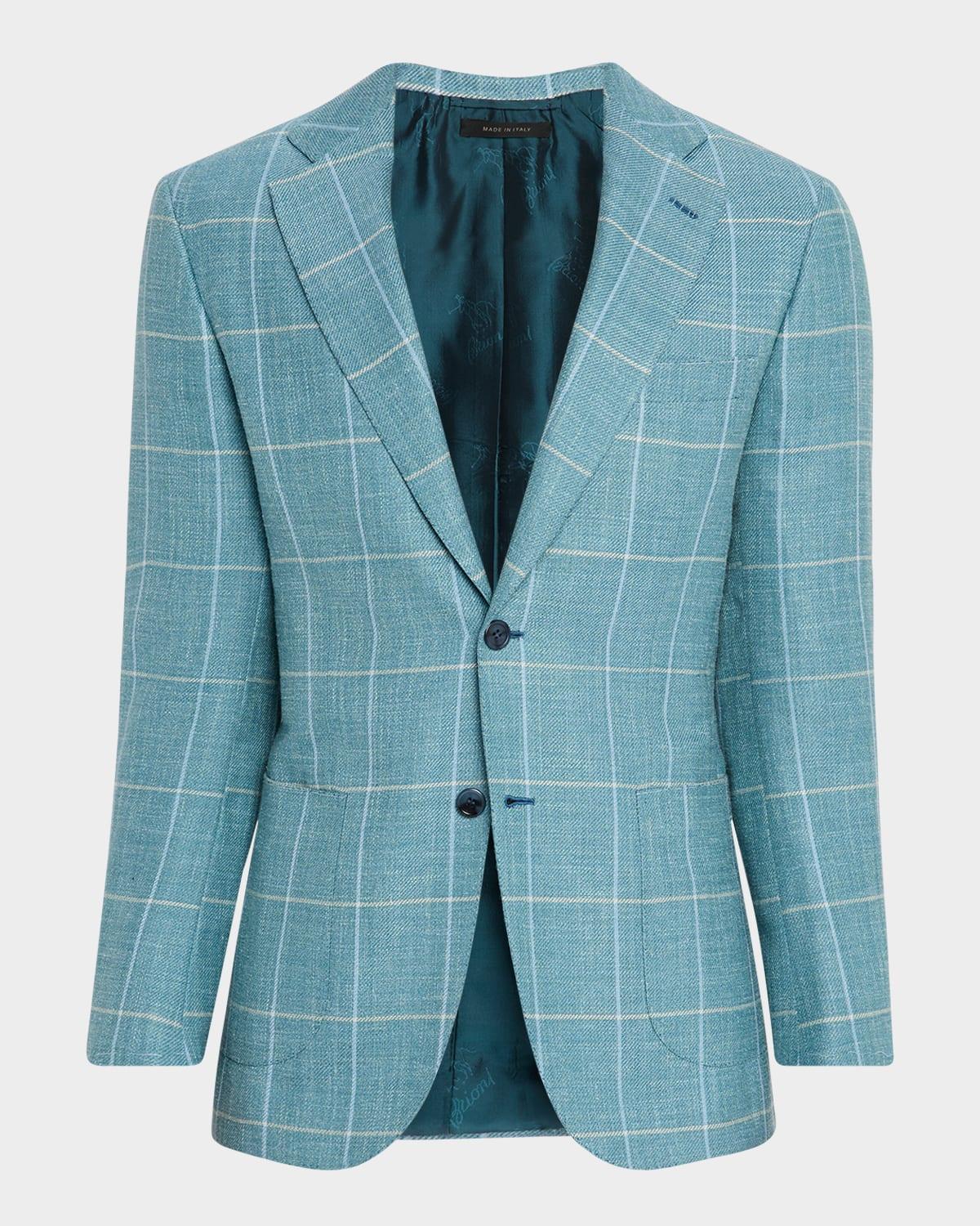 Men's Windowpane Sport Coat Product Image