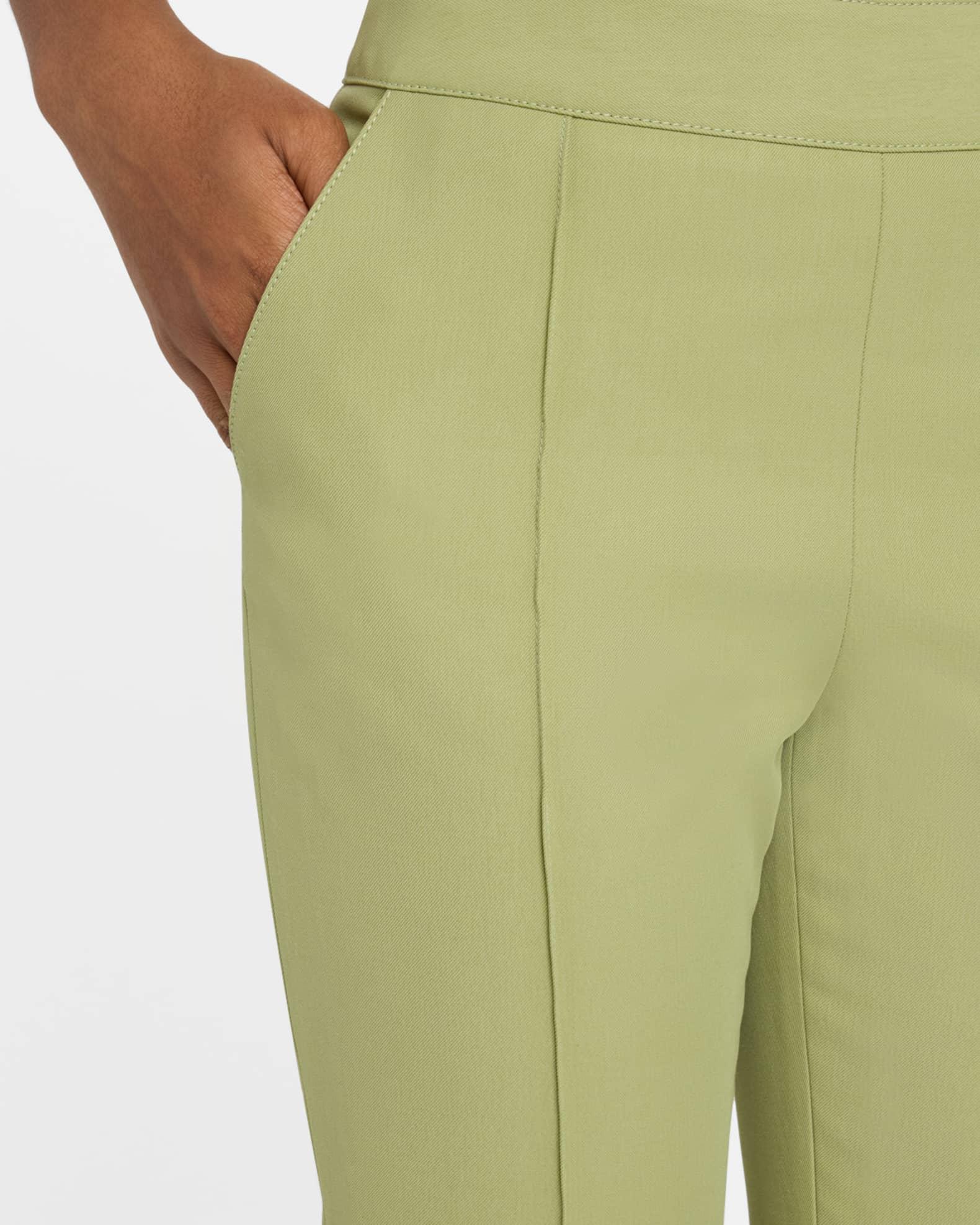 Toni Pintuck Straight-Leg Cuffed Crop Pants Product Image