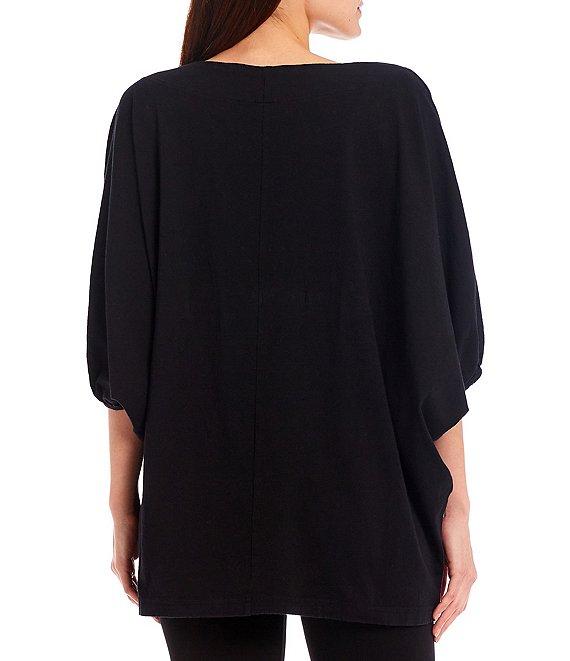 Bryn Walker Wilder Elbow Dolman Banded Short Sleeve Crew Neck Tunic Product Image