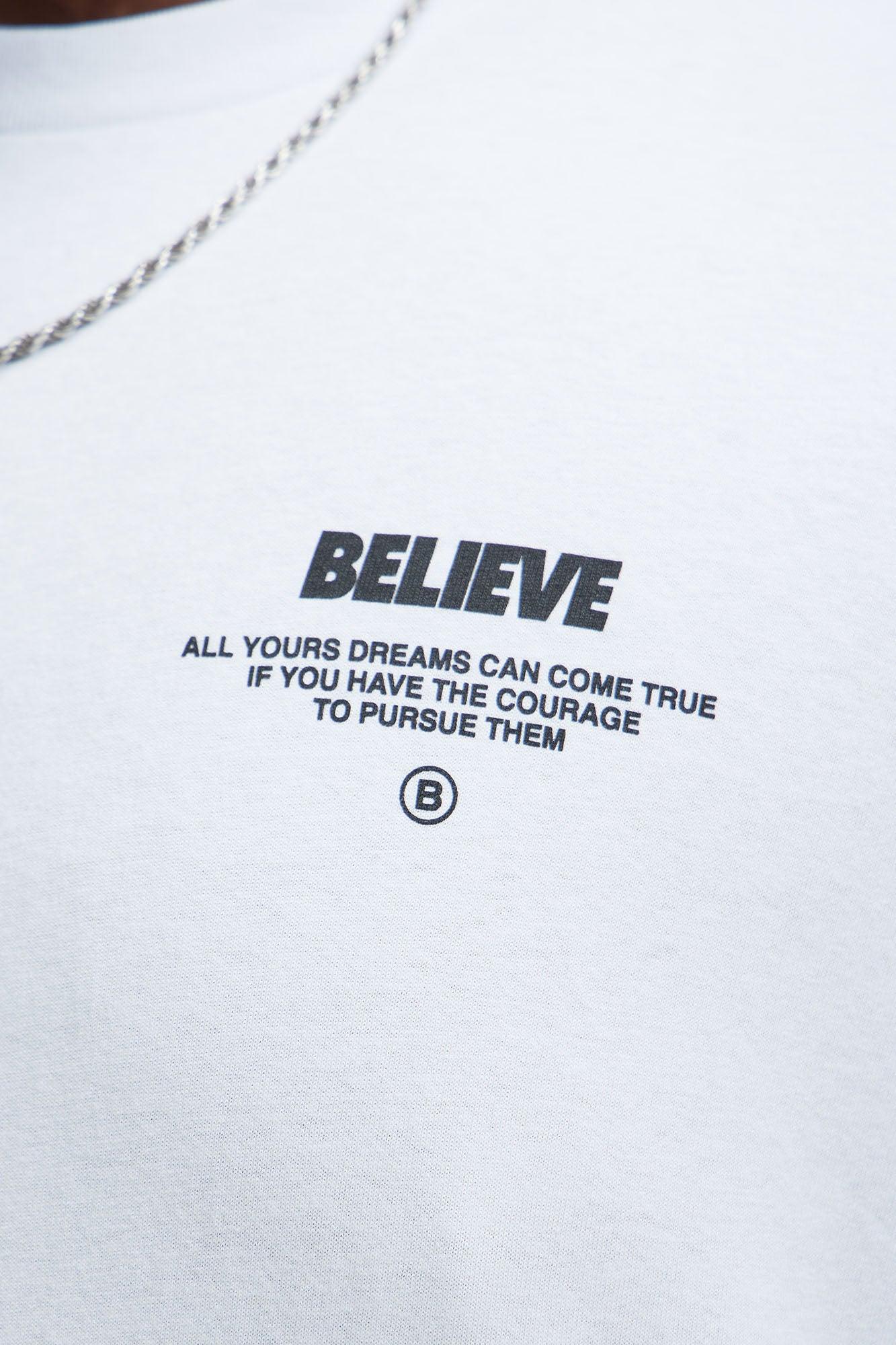 Just A Kid With A Dream Short Sleeve Tee - White Product Image