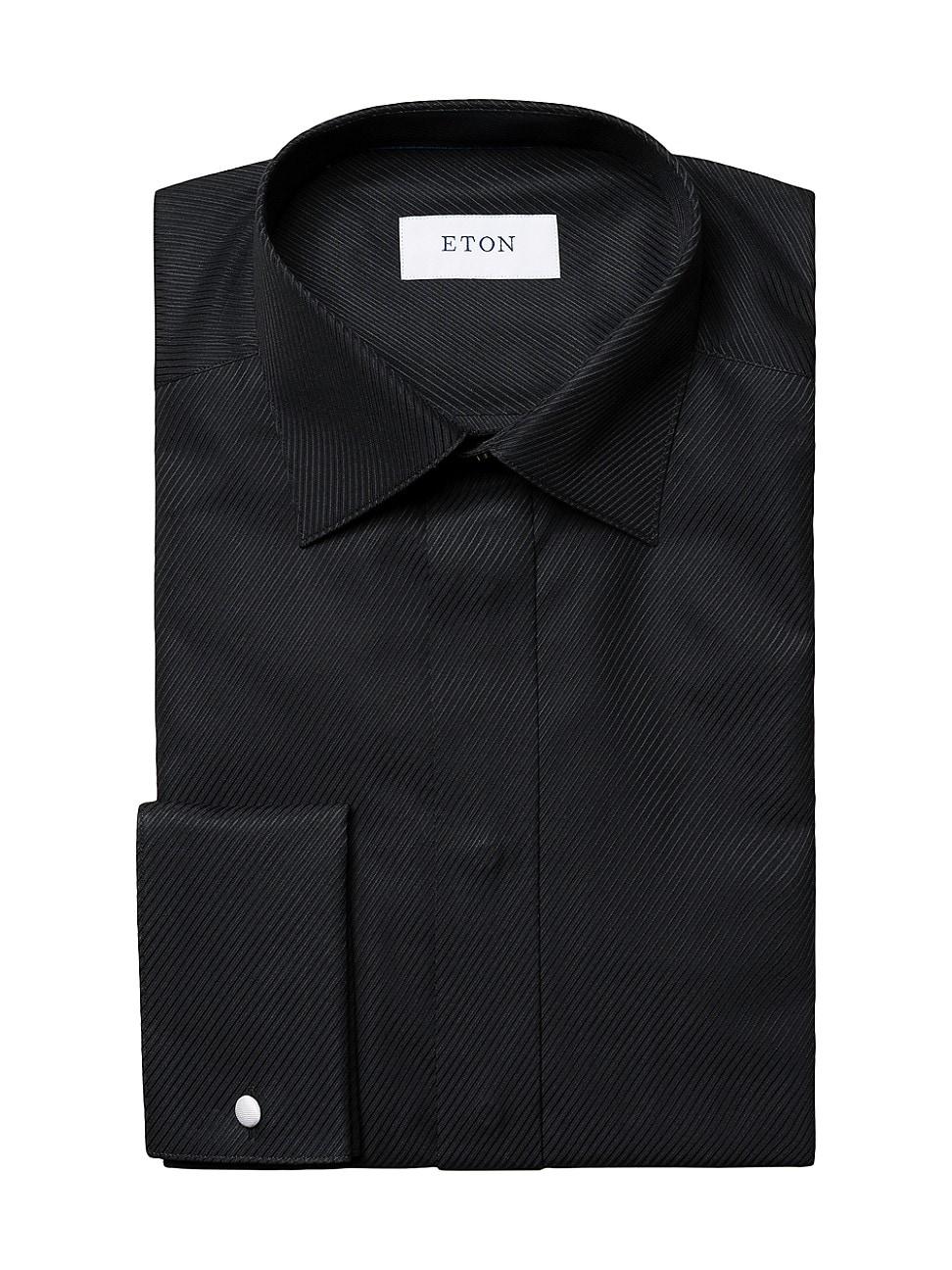 Mens Slim-Fit Textured Dress Shirt Product Image