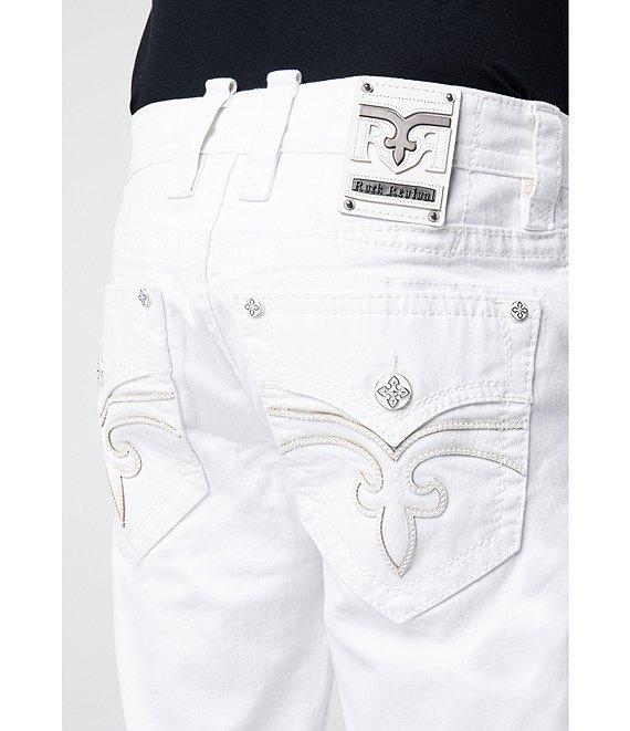 Rock Revival Arther Fleur-De-Lis Embroidered-Pocket 13#double; Inseam Shorts Product Image