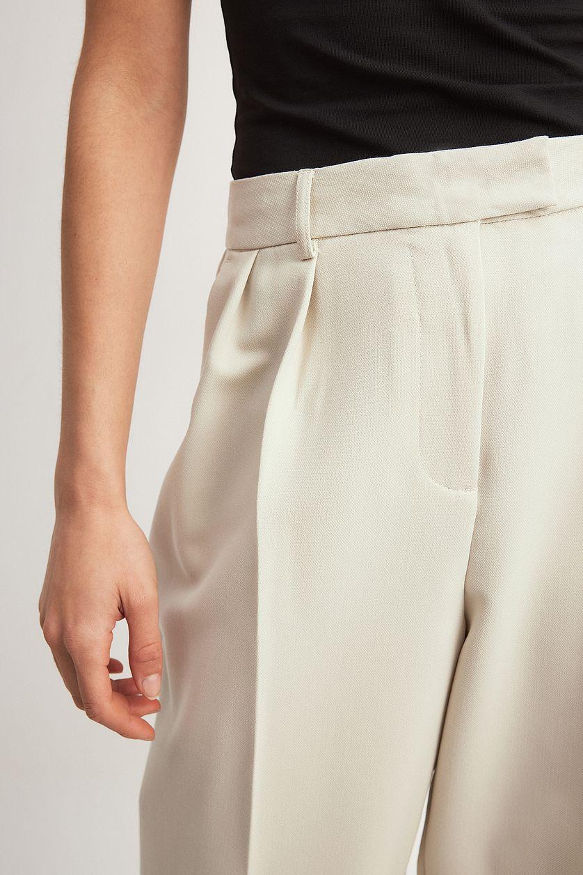 Tapered High Waist Suit Pants Product Image