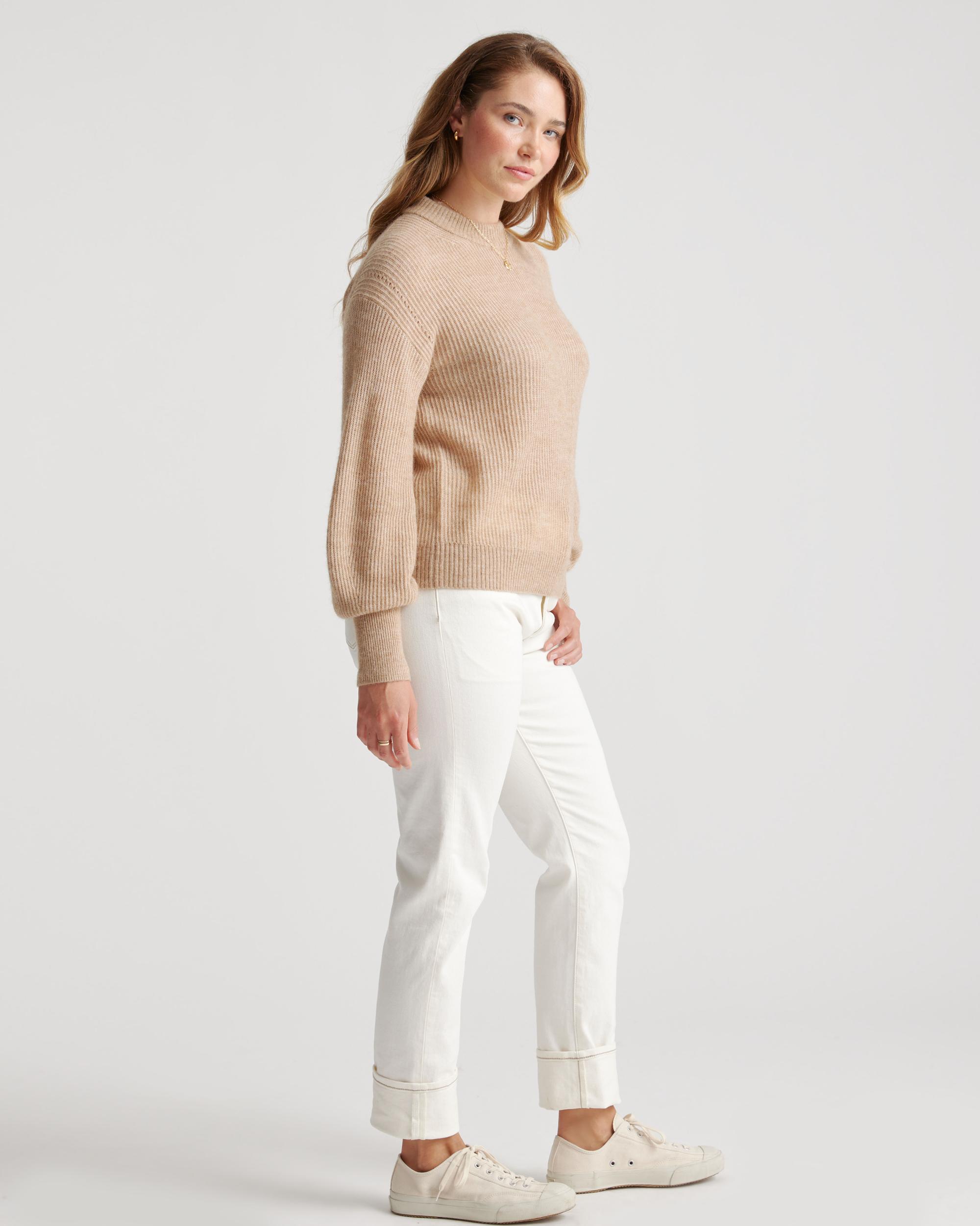 Quince | Women's Baby Alpaca-Wool Crew Neck Alpaca Sweater Product Image