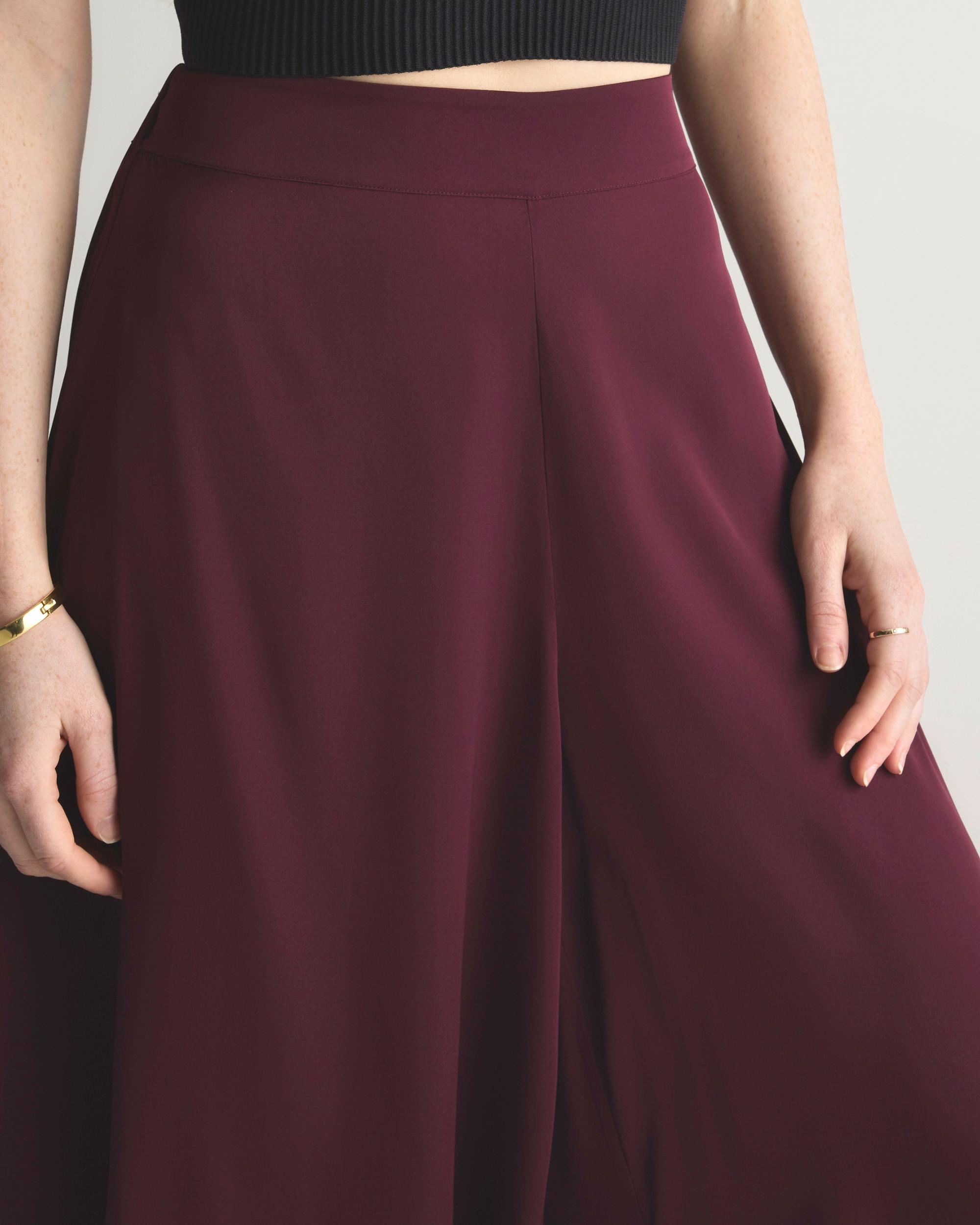 Quince | Women's Washable Stretch Silk Palazzo Pants Mulberry Silk Product Image