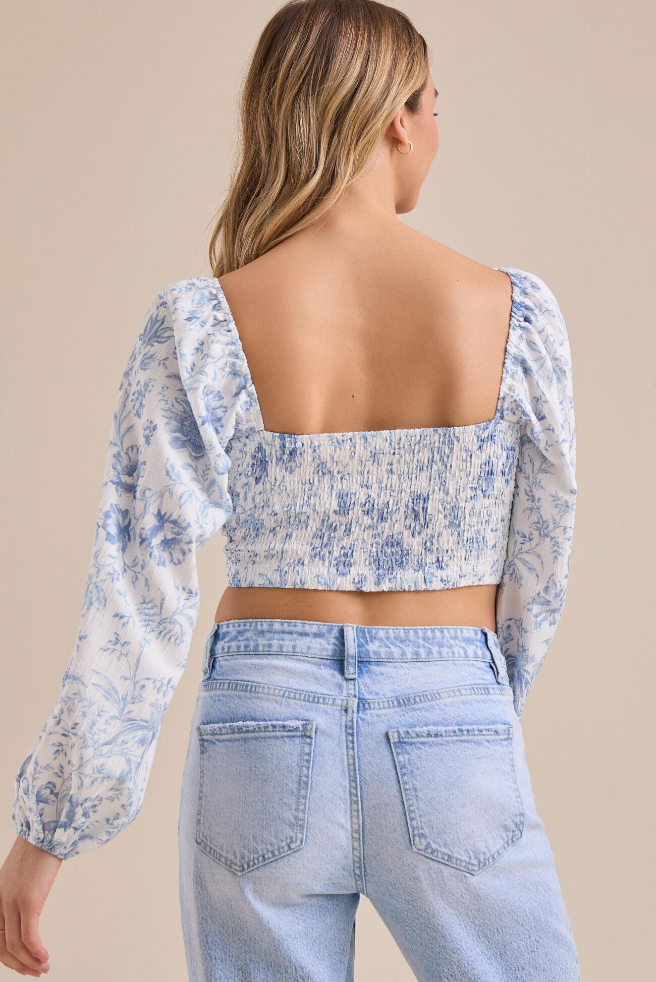 Charlotte Long Sleeve Corset Top Product Image