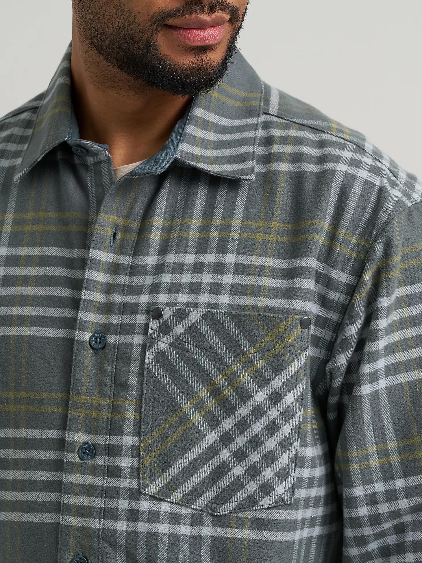 Wrangler All Terrain Gear Men's Textured Flannel Shirt | Men's SHIRTS | Wrangler® Product Image