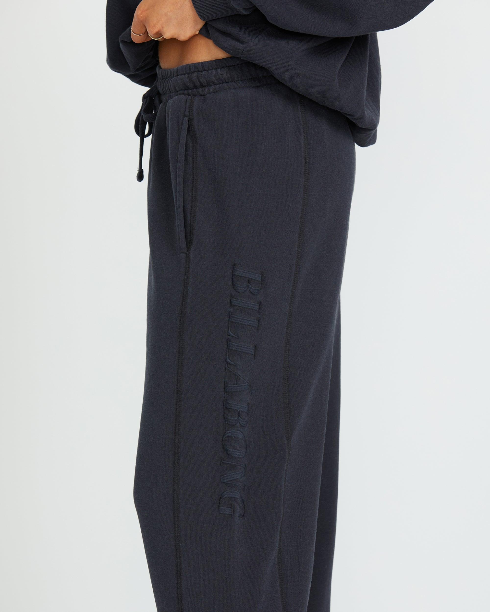 So Typical Elastic Waist Pants - Black Pebble Female Product Image