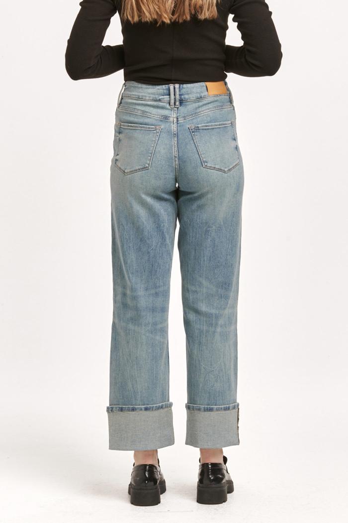Holly Super High Rise Rolled Cuff Jeans Product Image