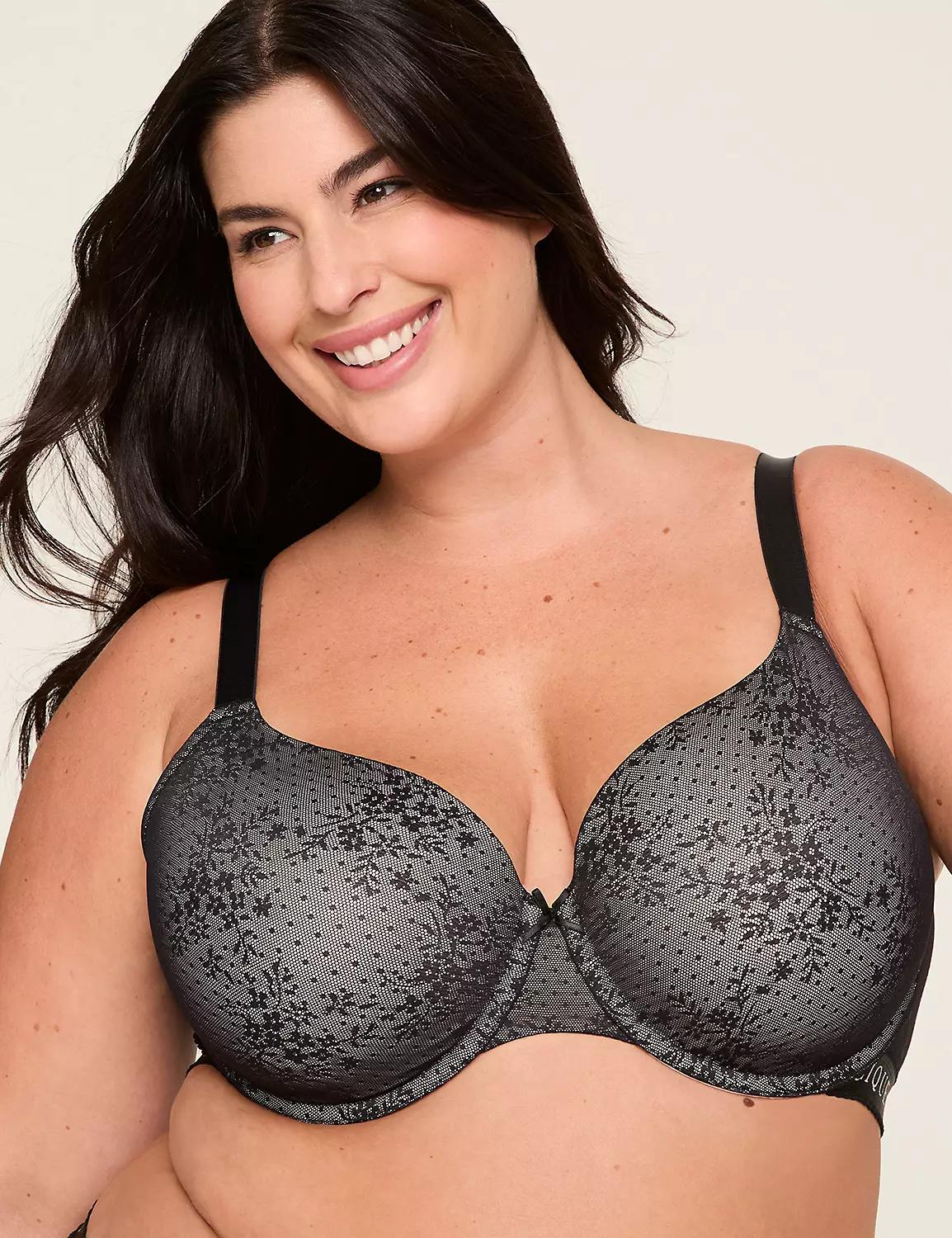 Cotton Lightly Lined T-Shirt Bra With Lace Product Image