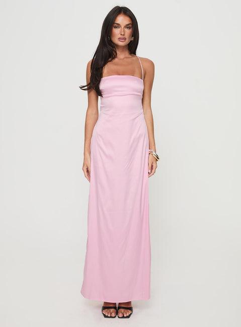 Roselyn Maxi Dress Pink Product Image