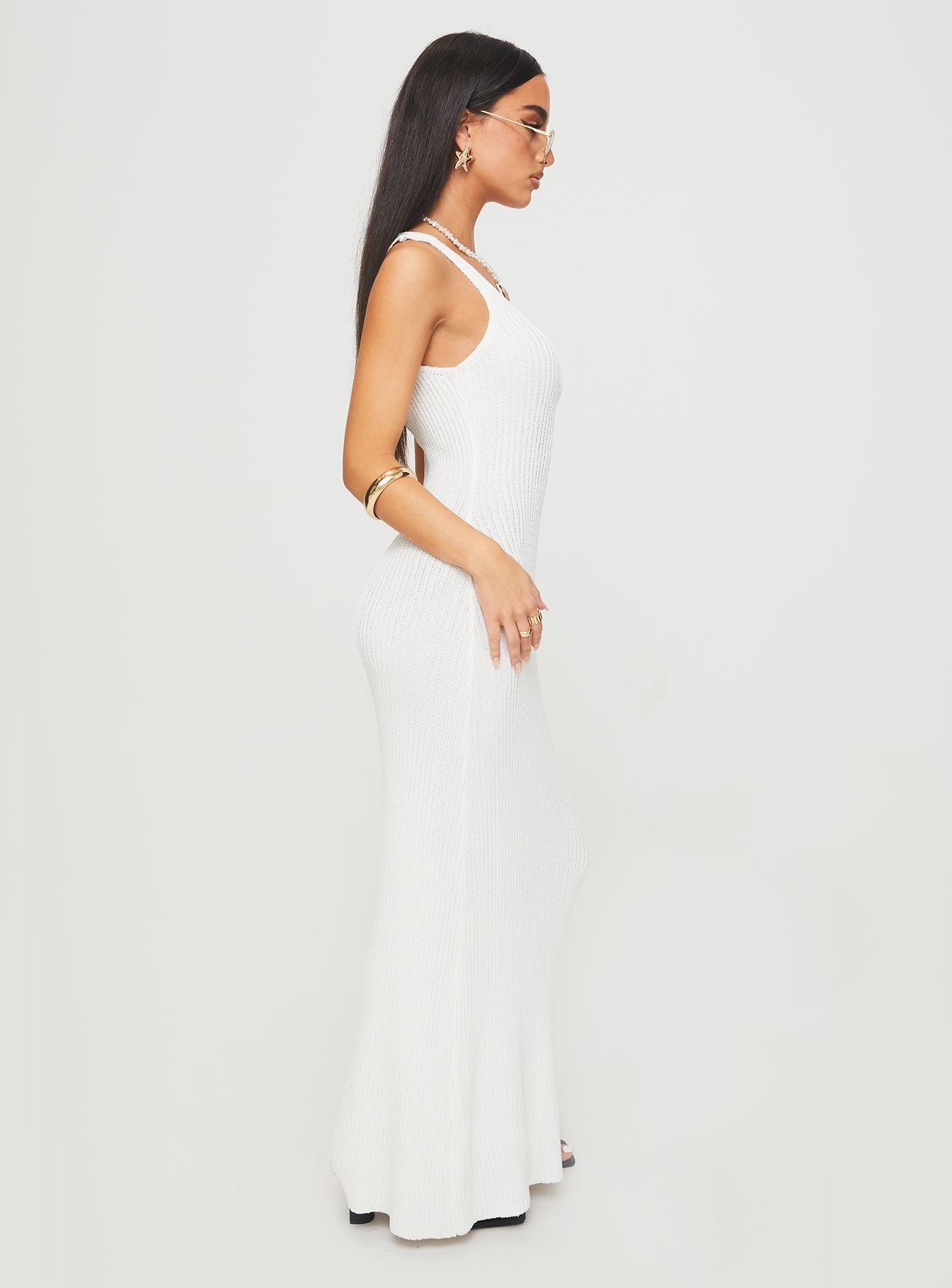 Spirited Maxi Dress White Product Image