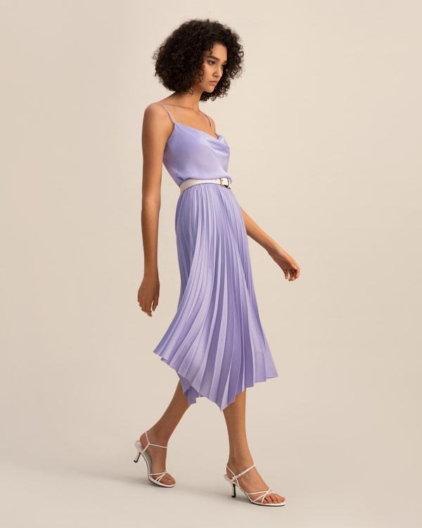 Pleated Handkerchief Skirt Product Image