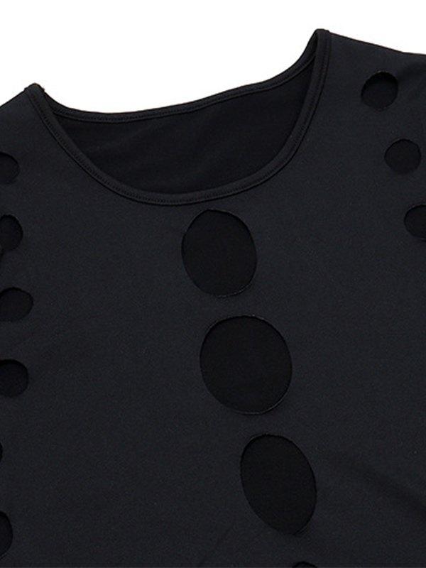 Black Cutout Long Sleeve Bodysuit Product Image
