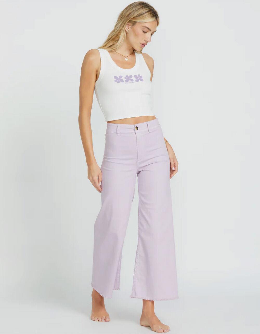 BILLABONG Block Party Womens Crop Tank Top - WHITE Product Image