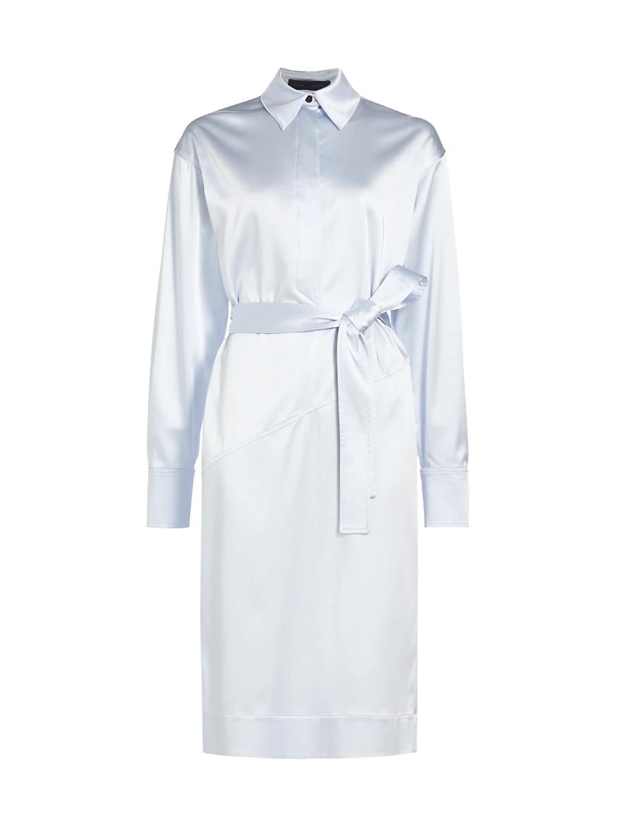 Womens Andy Technical Satin Shirtdress Product Image