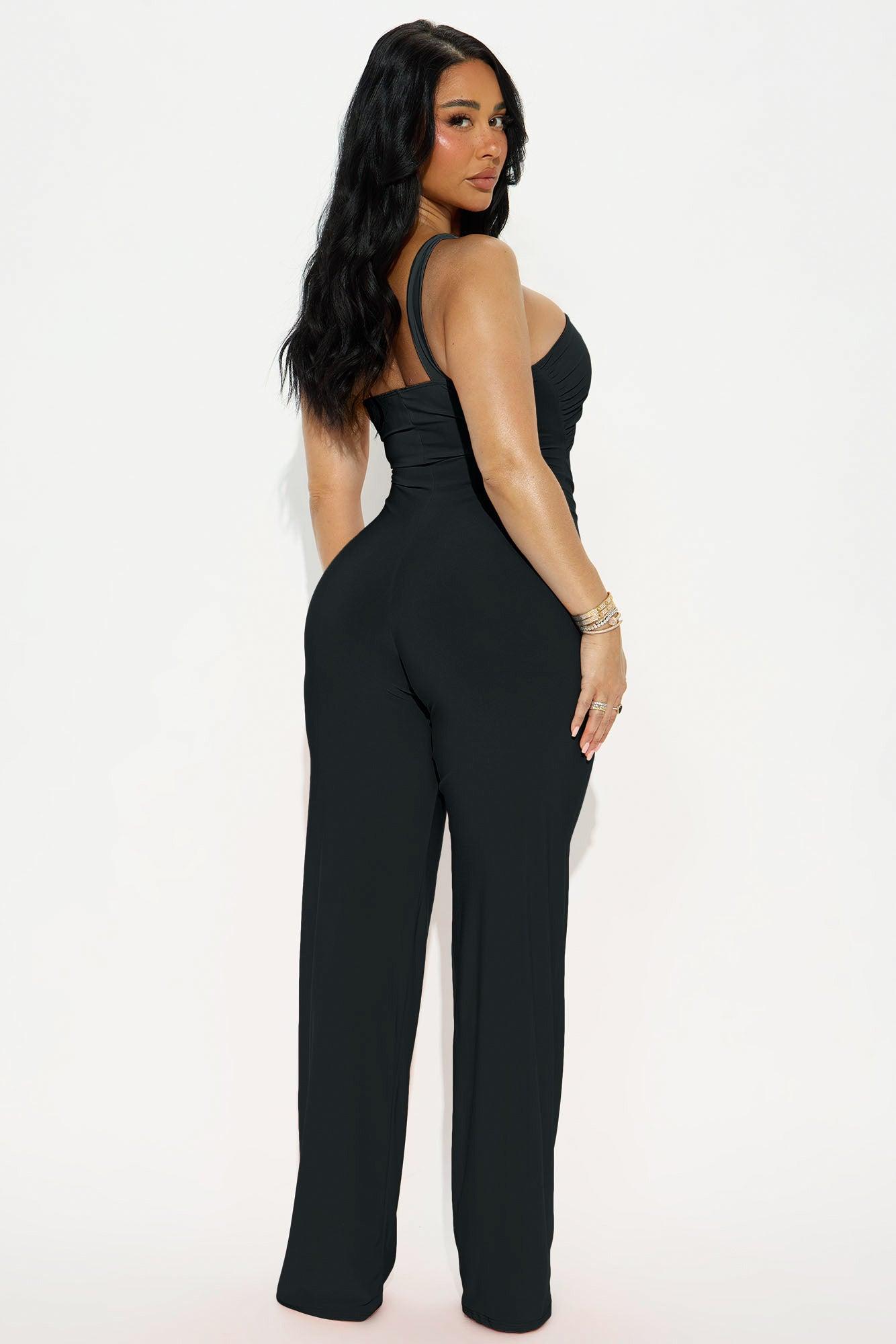 Champagne Season Jumpsuit - Black Female Product Image