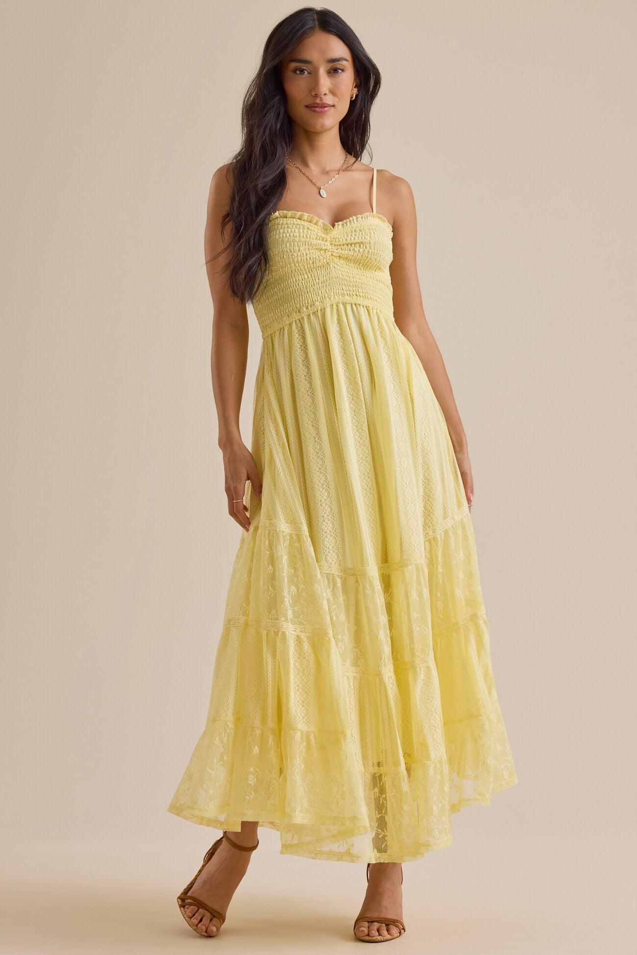 Tami Lace Tiered Maxi Dress Product Image