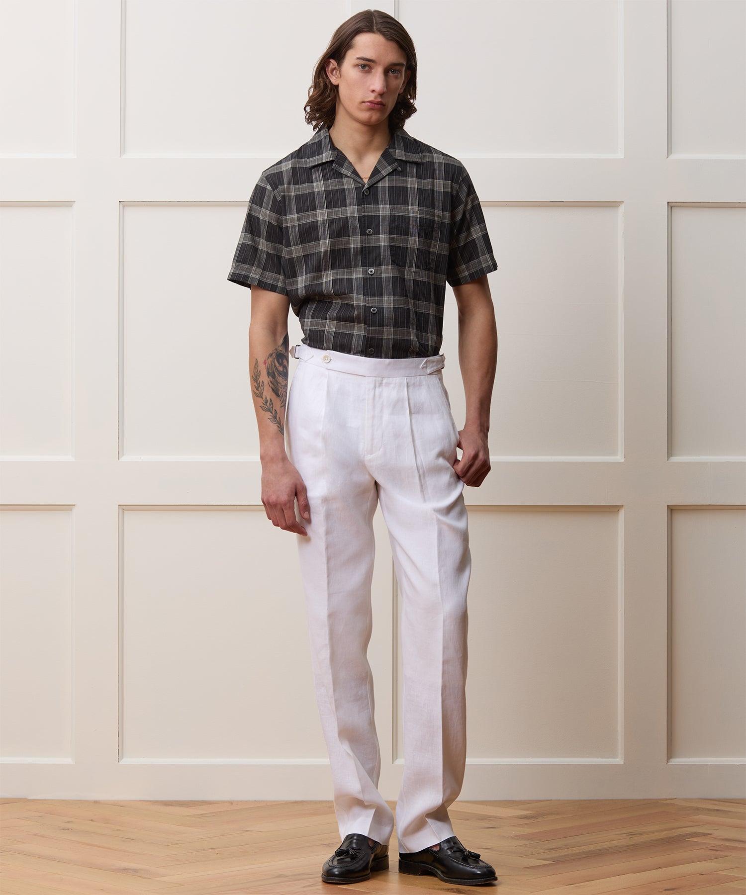 Cropped Cotton Summerweight Camp Collar Shirt Product Image