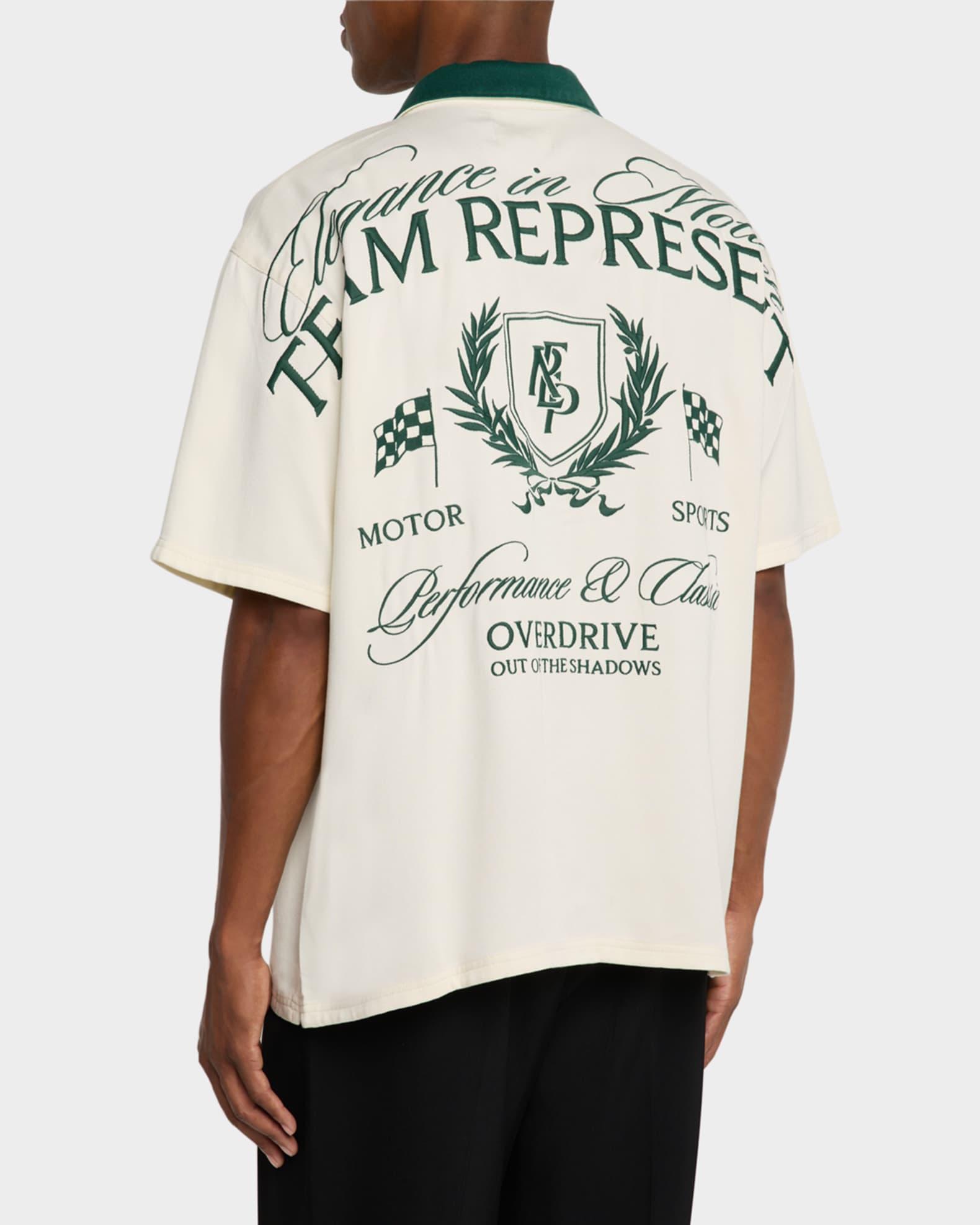 Men's Logo Crest Camp Shirt Product Image