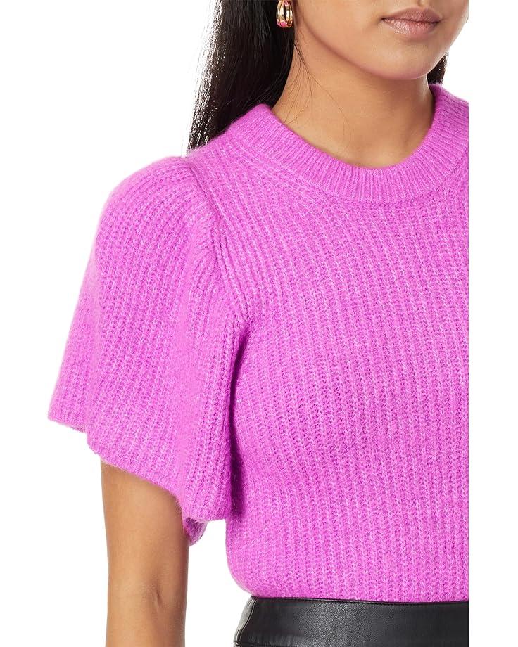 Short Sleeve V-neck Sweater Product Image