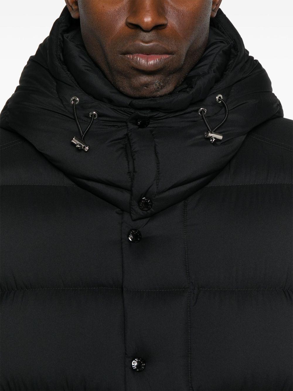 hooded quilted jacket Product Image