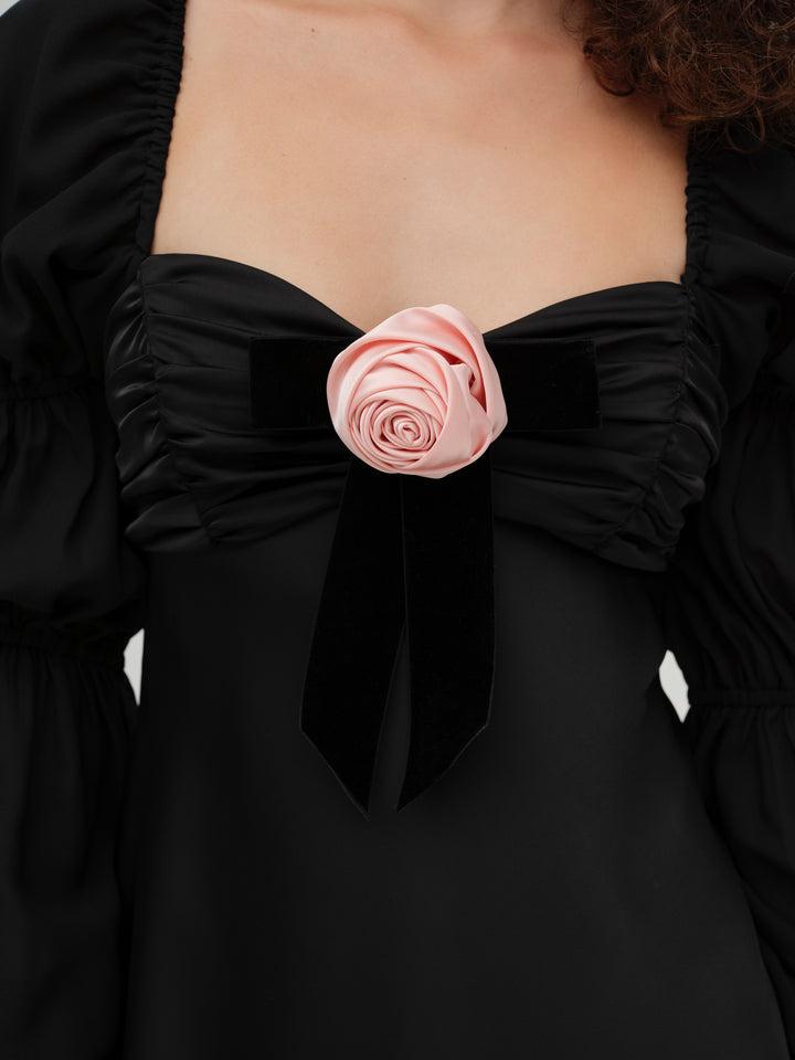 Jillian Mini Dress — Black Product Image