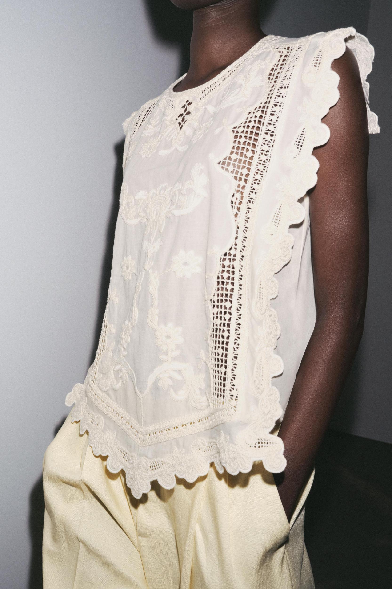 ZW COLLECTION RUFFLED CHEST SHIRT Product Image