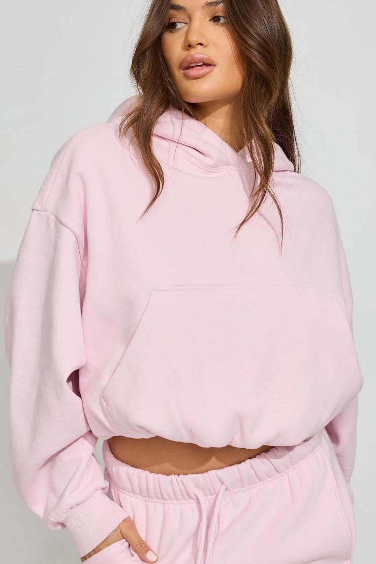 UltraFleece Clean Cropped Bubble Hoodie Product Image