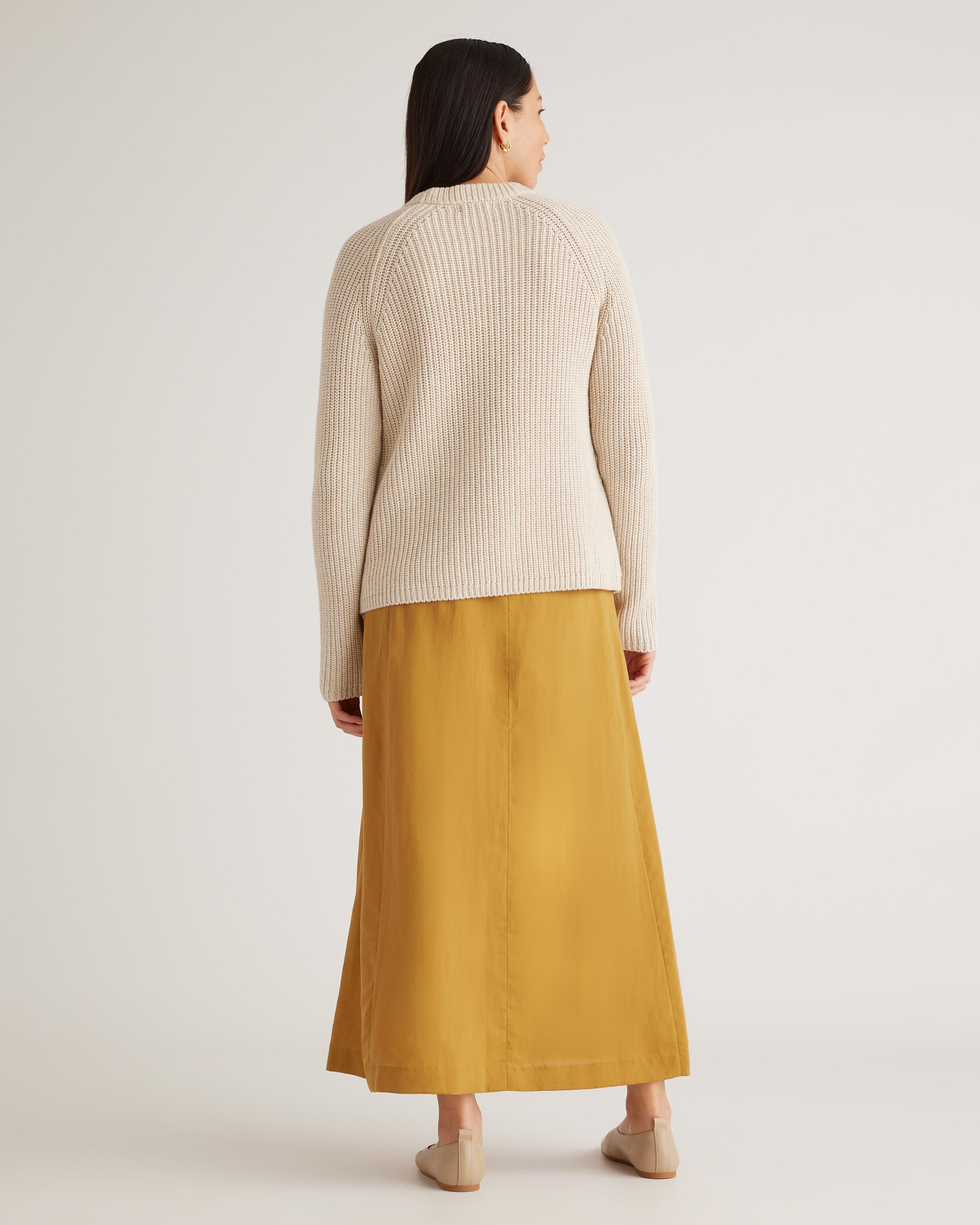 Quince | Women's Fisherman Crew Sweater Size XL, Organic Cotton Product Image