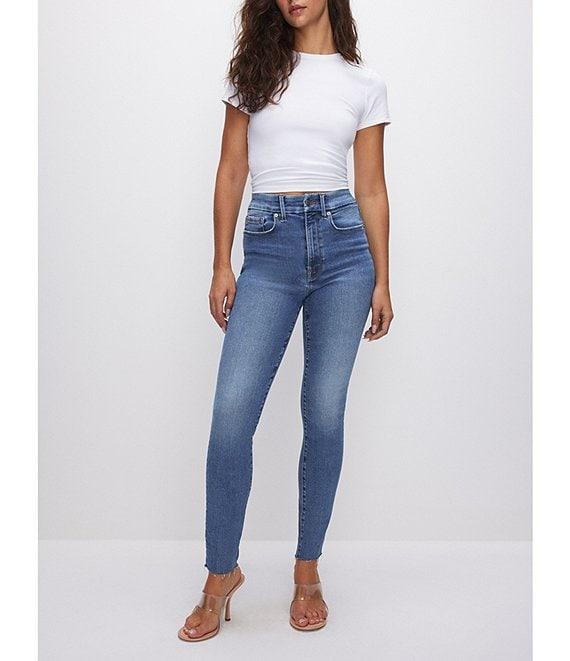 Good American Always Fits Good Waist Denim Ultra High Rise Skinny Jeans Product Image