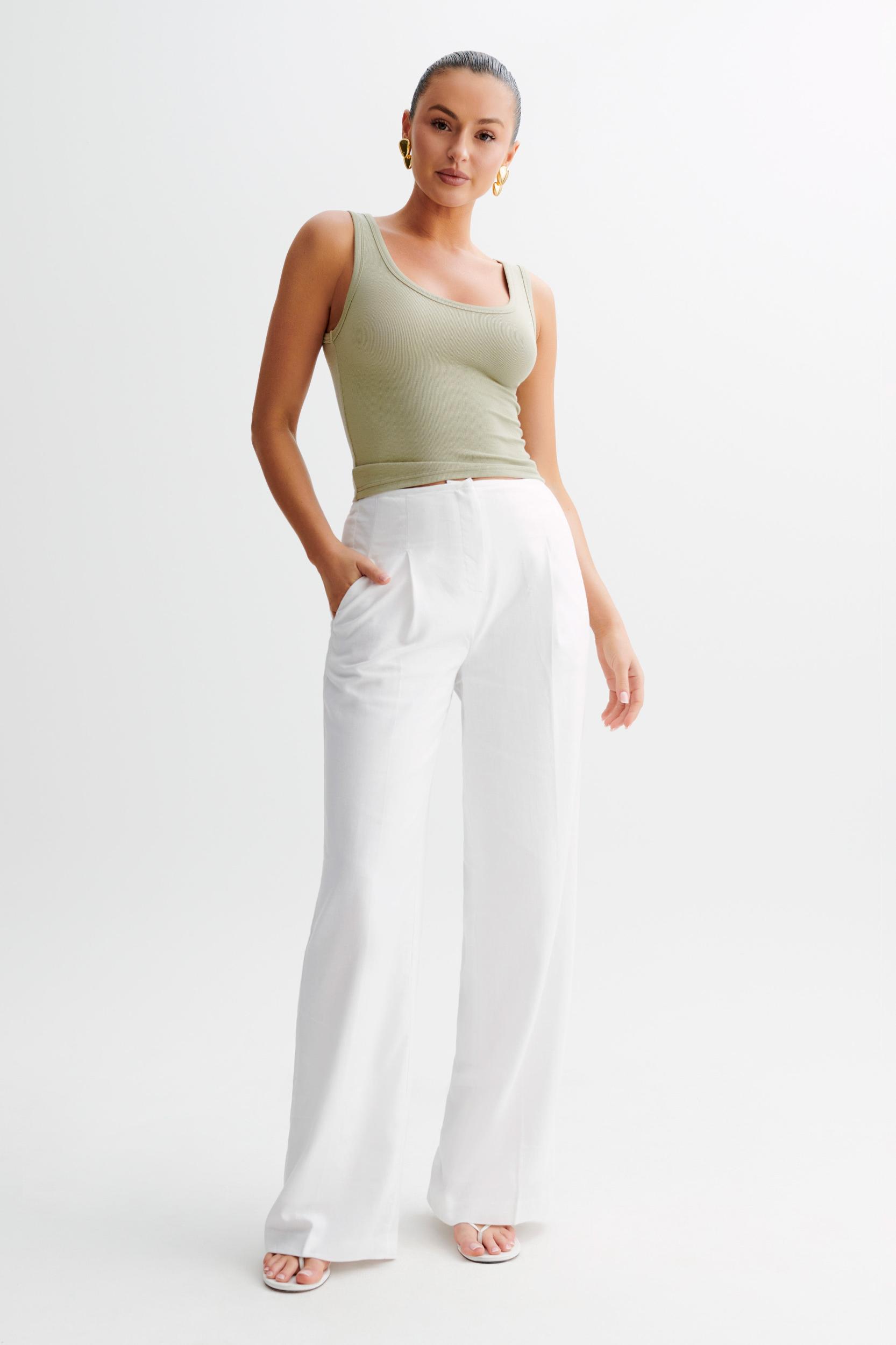 Chandler Modal Tank Top - Sage Green Product Image