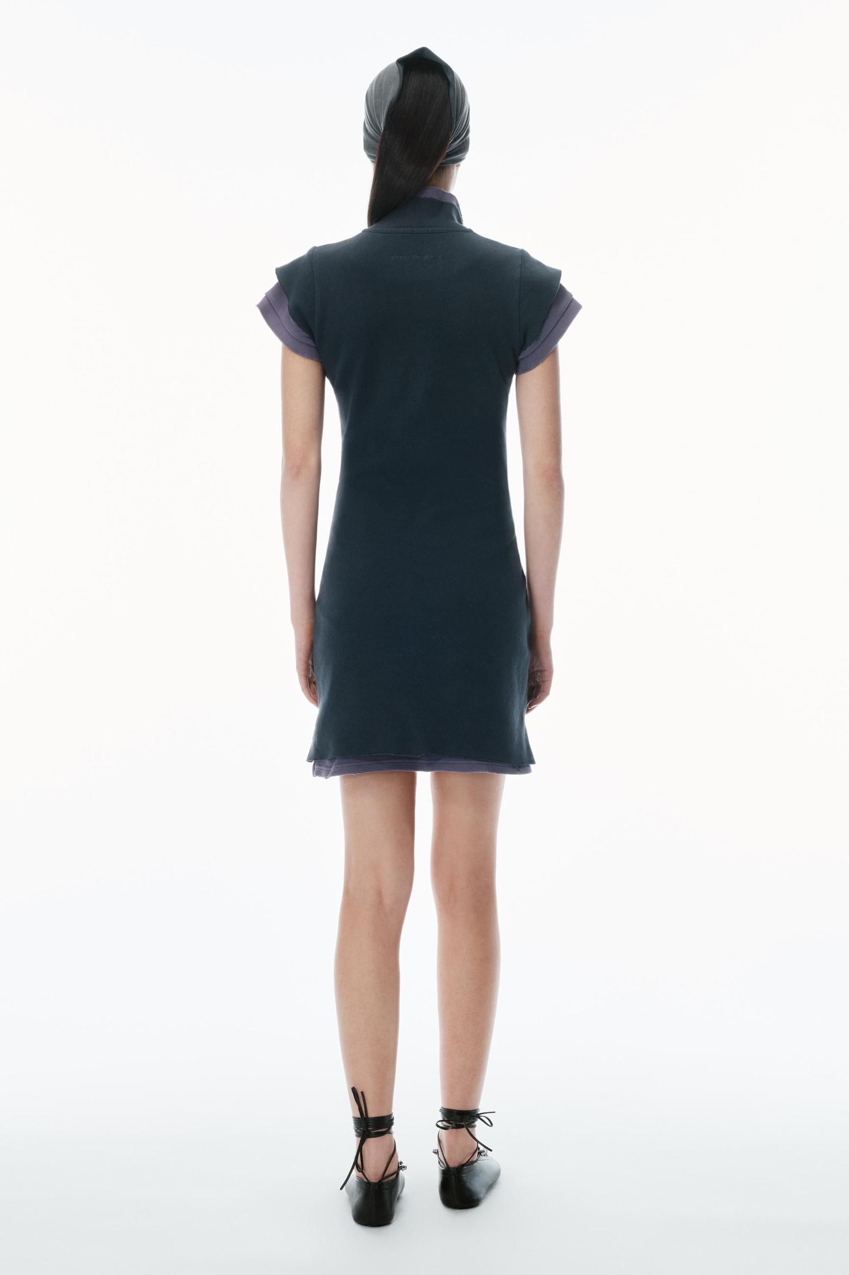 Layered Polo Short-sleeve Minidress Product Image