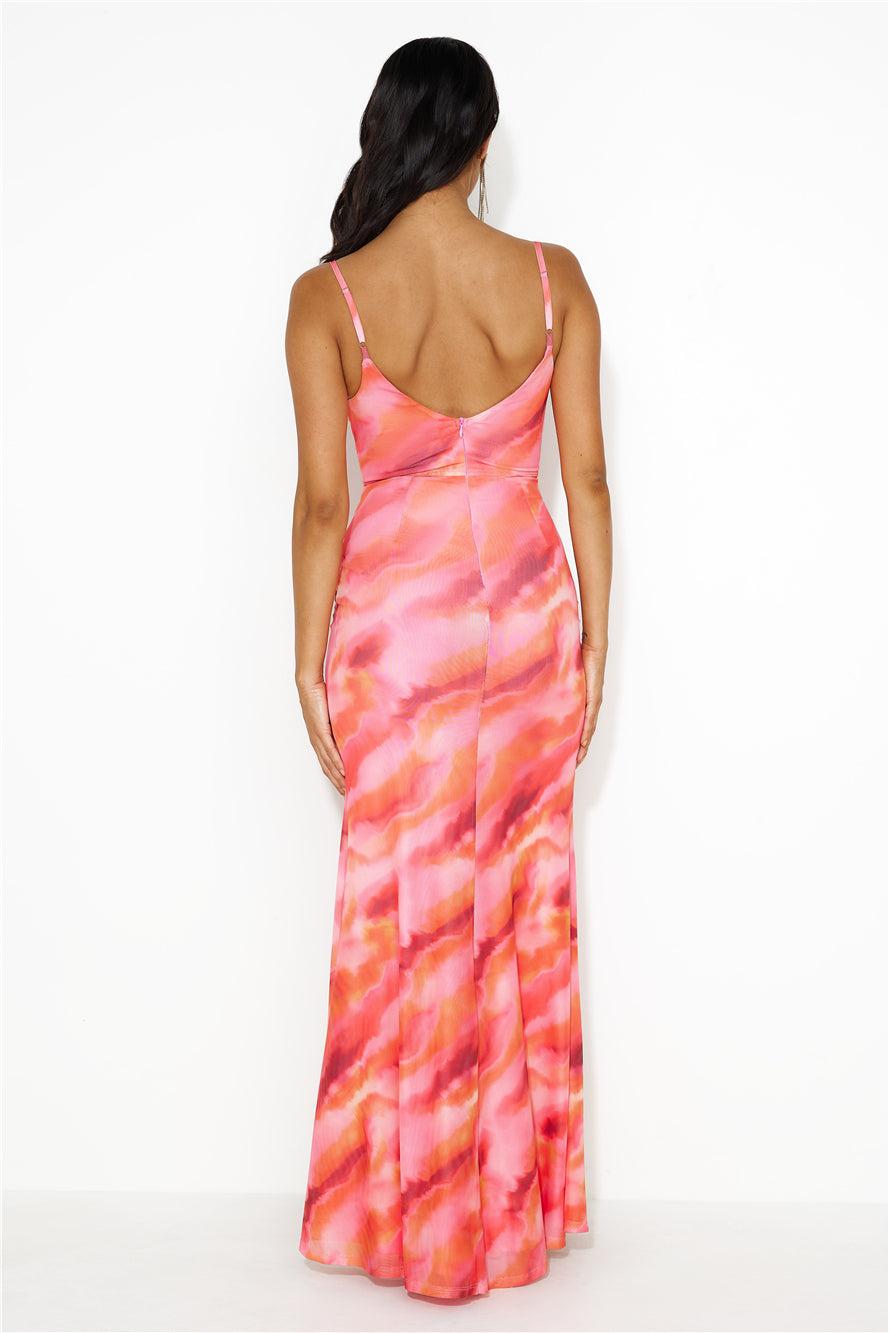 Dance Events Entrance Maxi Dress Pink Product Image