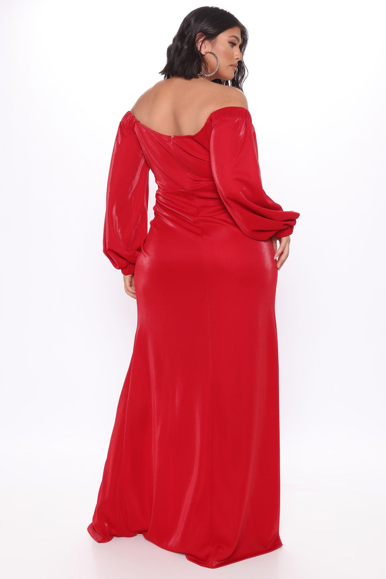 Not Ready For You Maxi Dress - Red Product Image