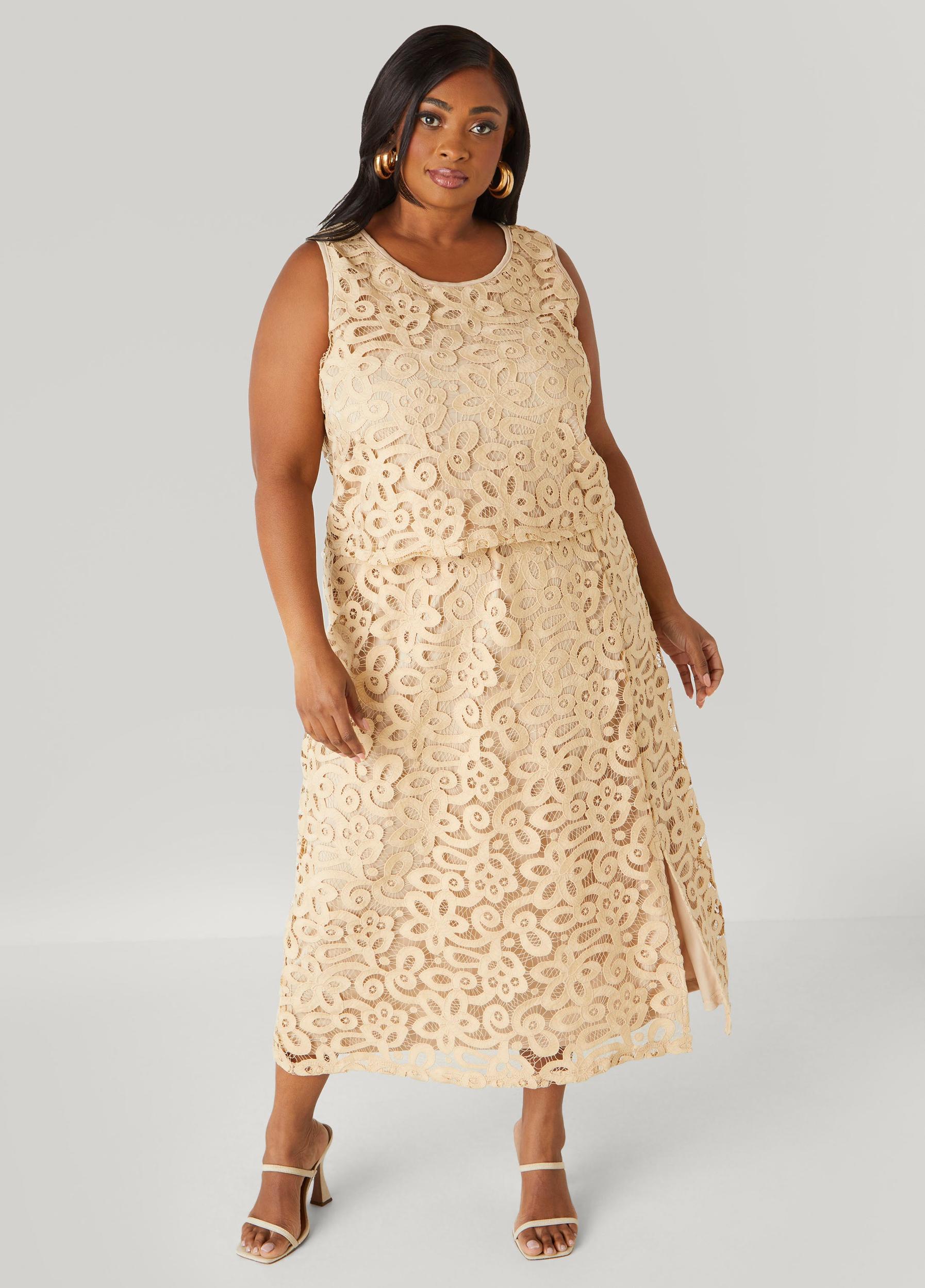 Corded Lace Maxi Skirt Product Image