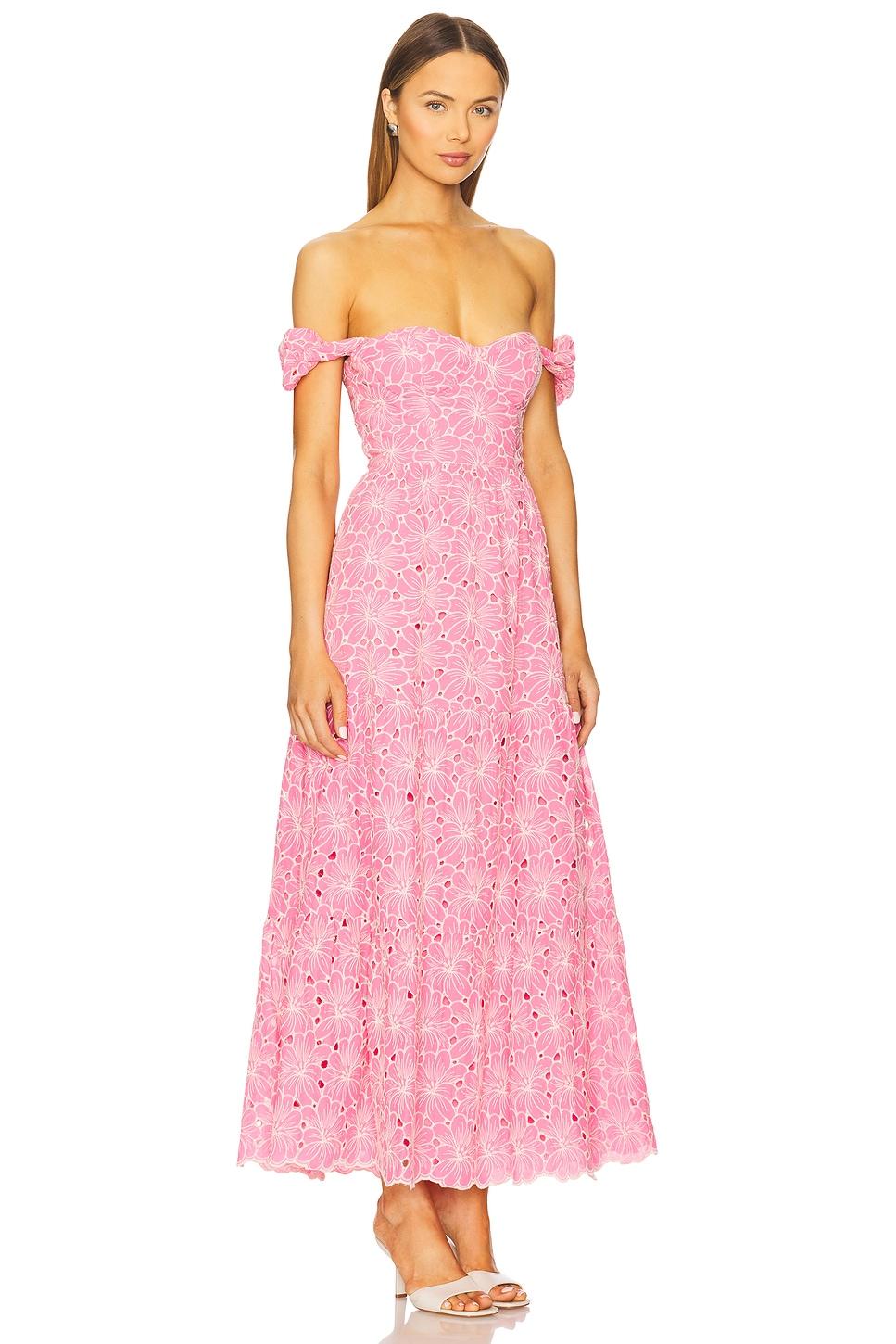 Tasia Maxi Dress Line & Dot Product Image