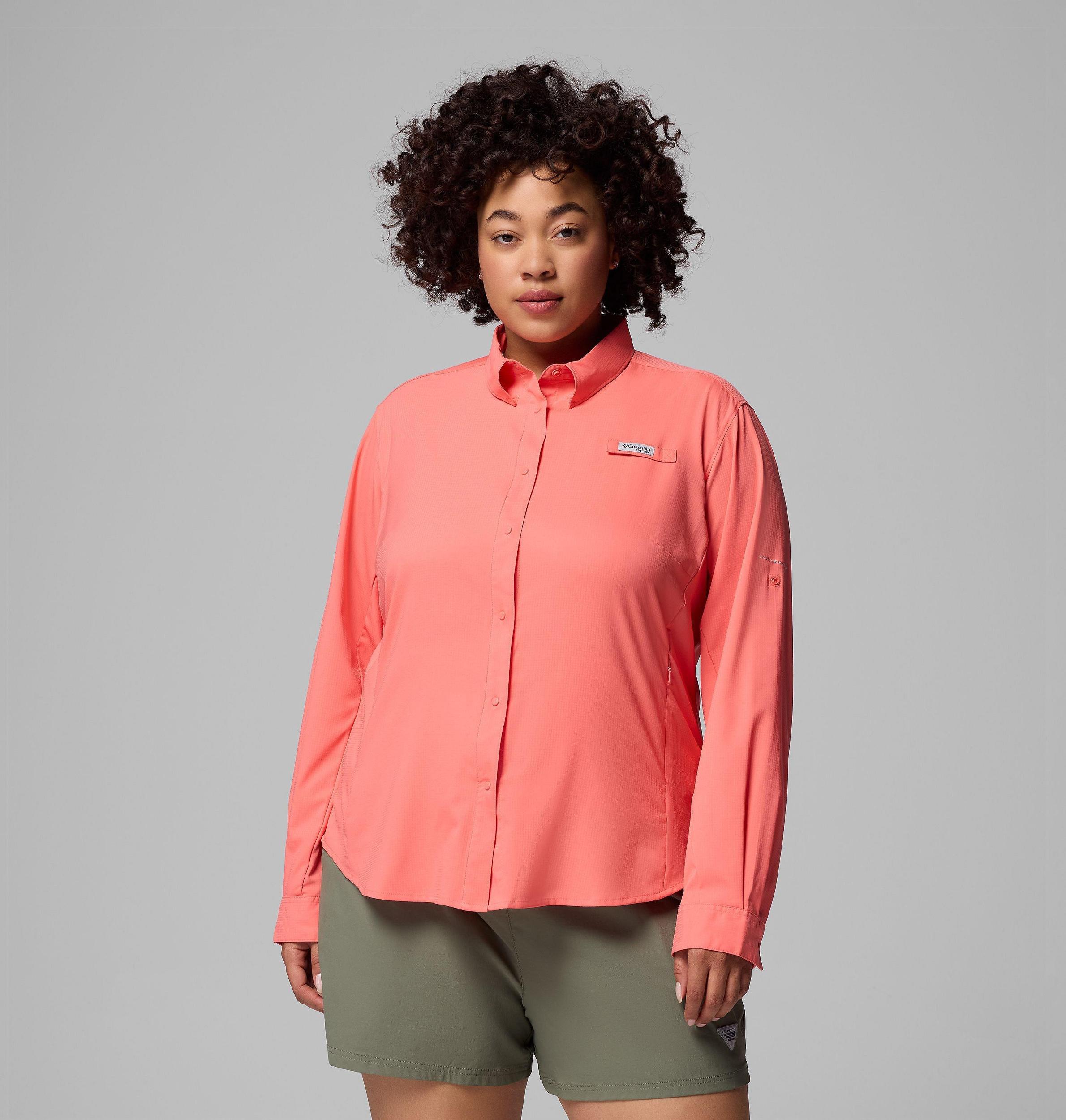 Columbia Womens PFG Tamiami II Long Sleeve Shirt - Plus Size- Product Image