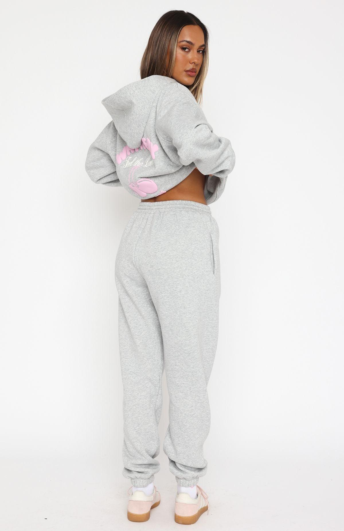 Love Me Tender Sweatpants Dark Grey Marle Product Image