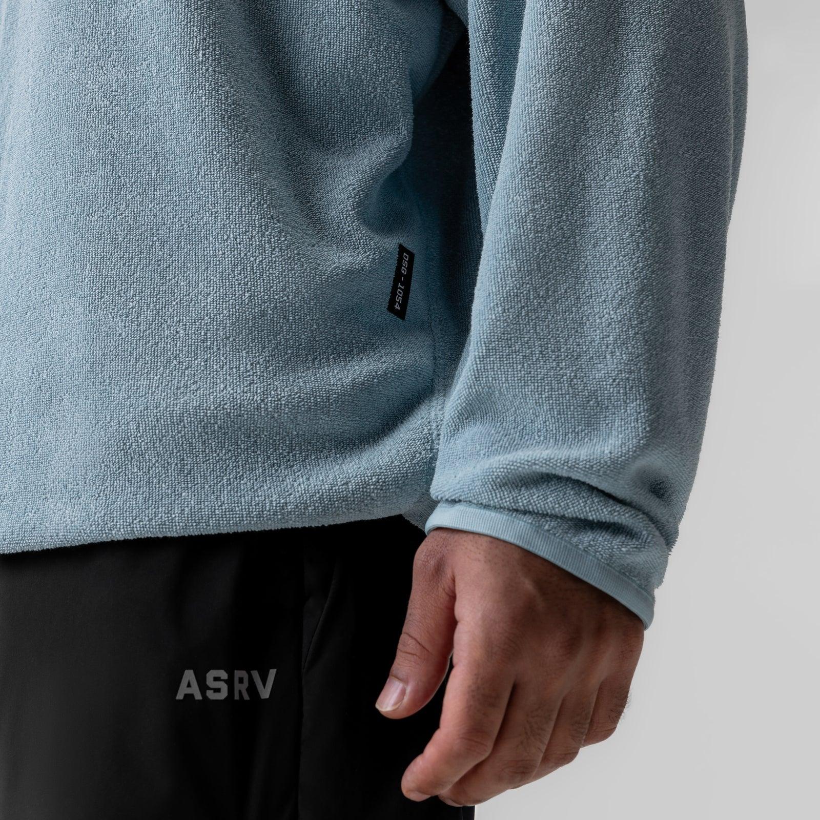 1054. Towel Terry Reversible Hoodie - Light Sky Product Image