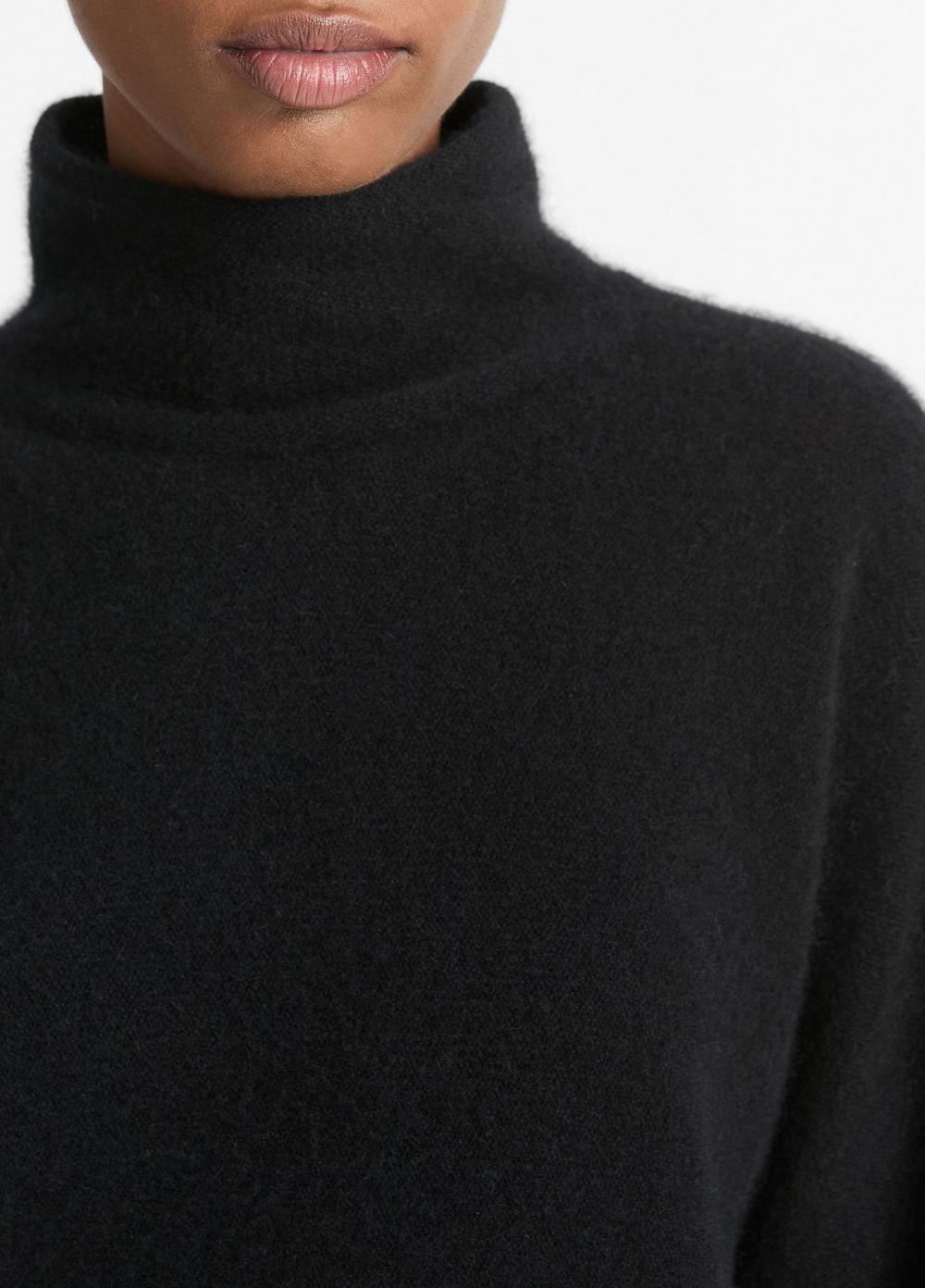 Cashmere Boxy Turtleneck Sweater Product Image