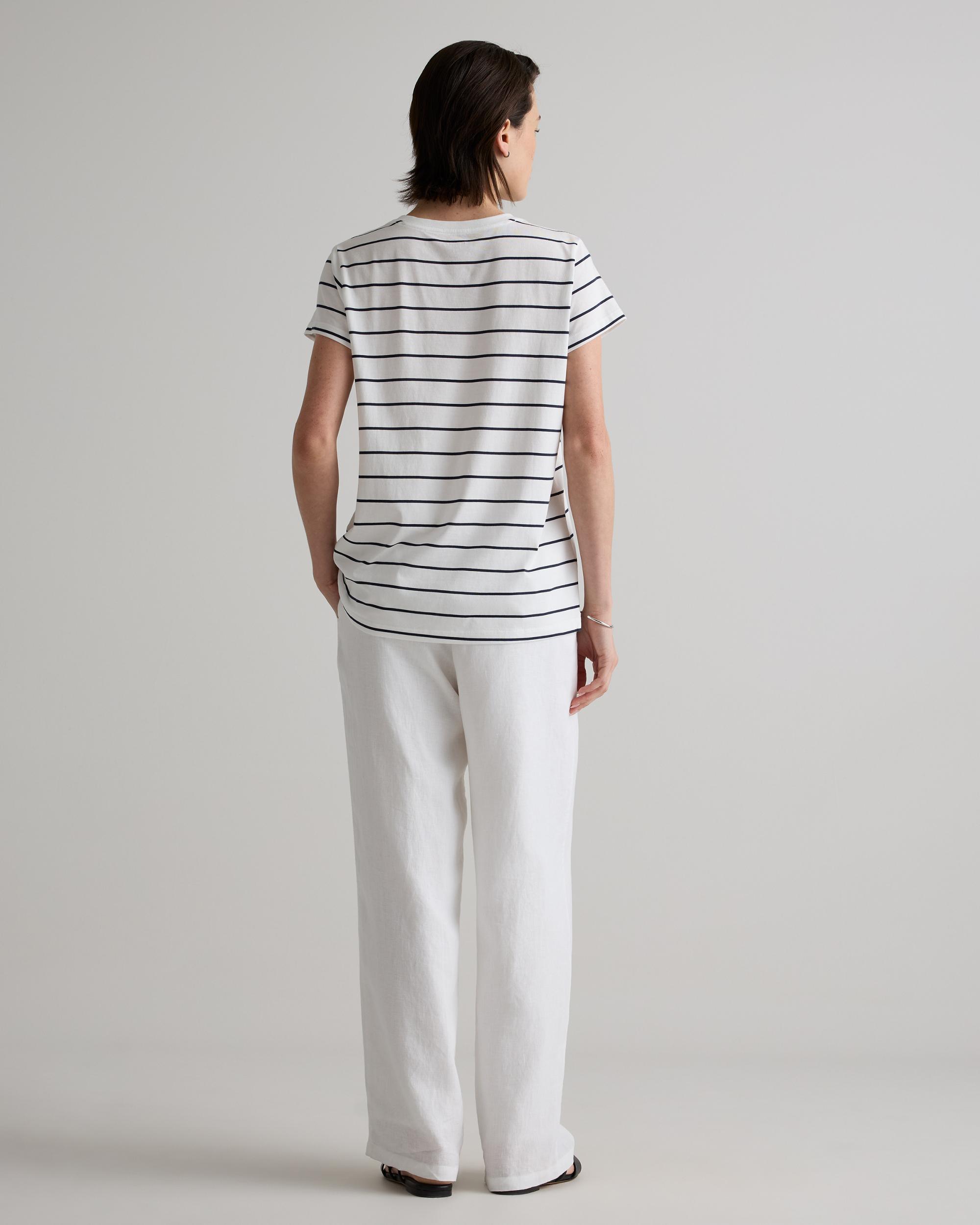 Quince | Women's Cotton Modal Crew Neck Swing T-Shirt Size XS, Cotton/Modal Product Image