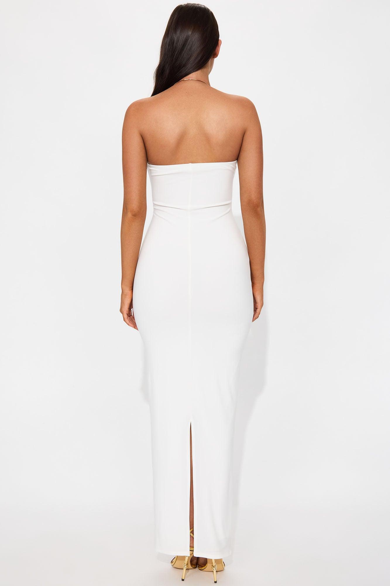 Havana Hardware Halter Maxi Dress - Ivory Product Image