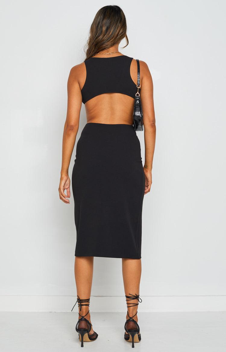 Valley Midi Dress Black Product Image