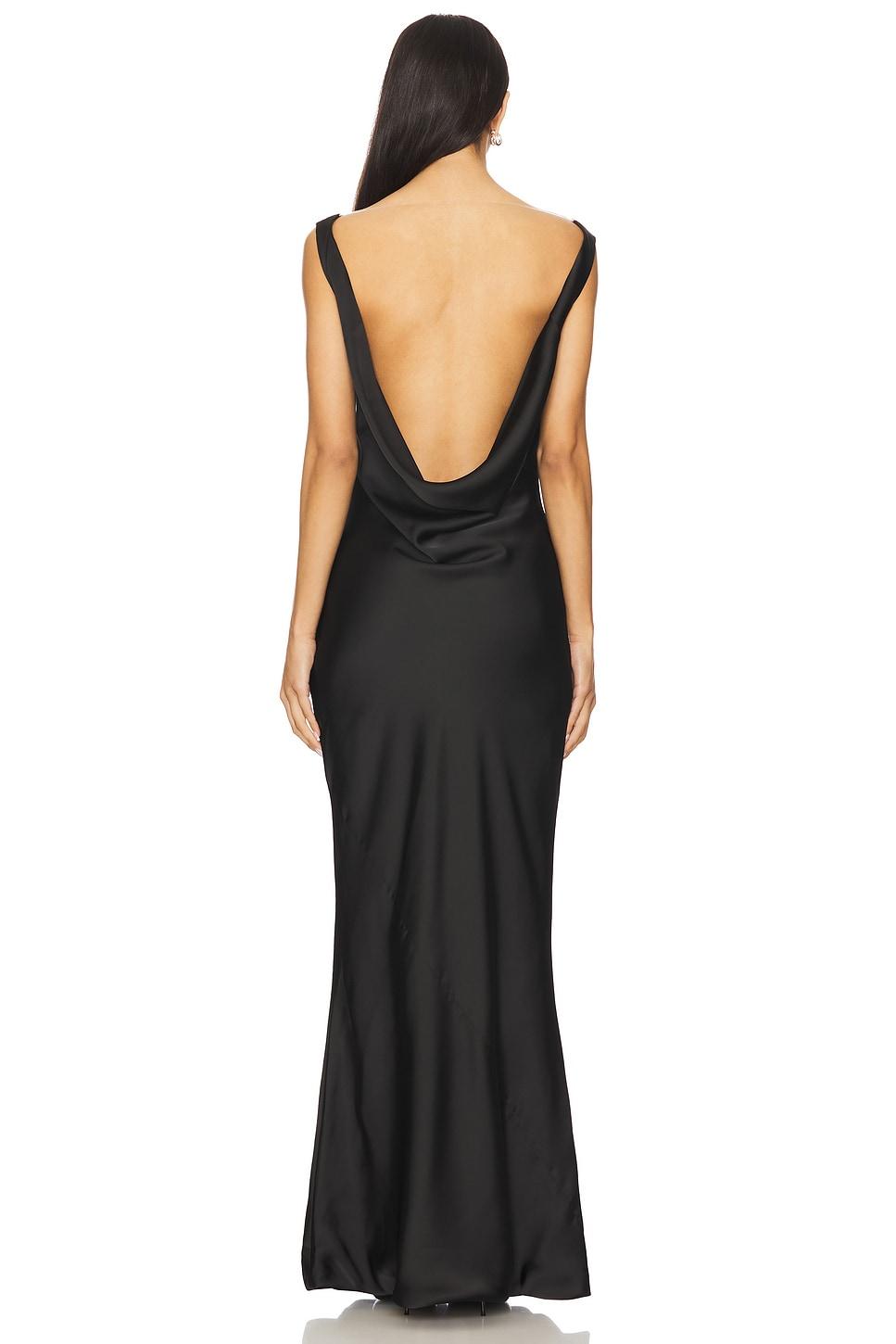 Sleeveless Low Back Drape Gown Norma Kamali Product Image