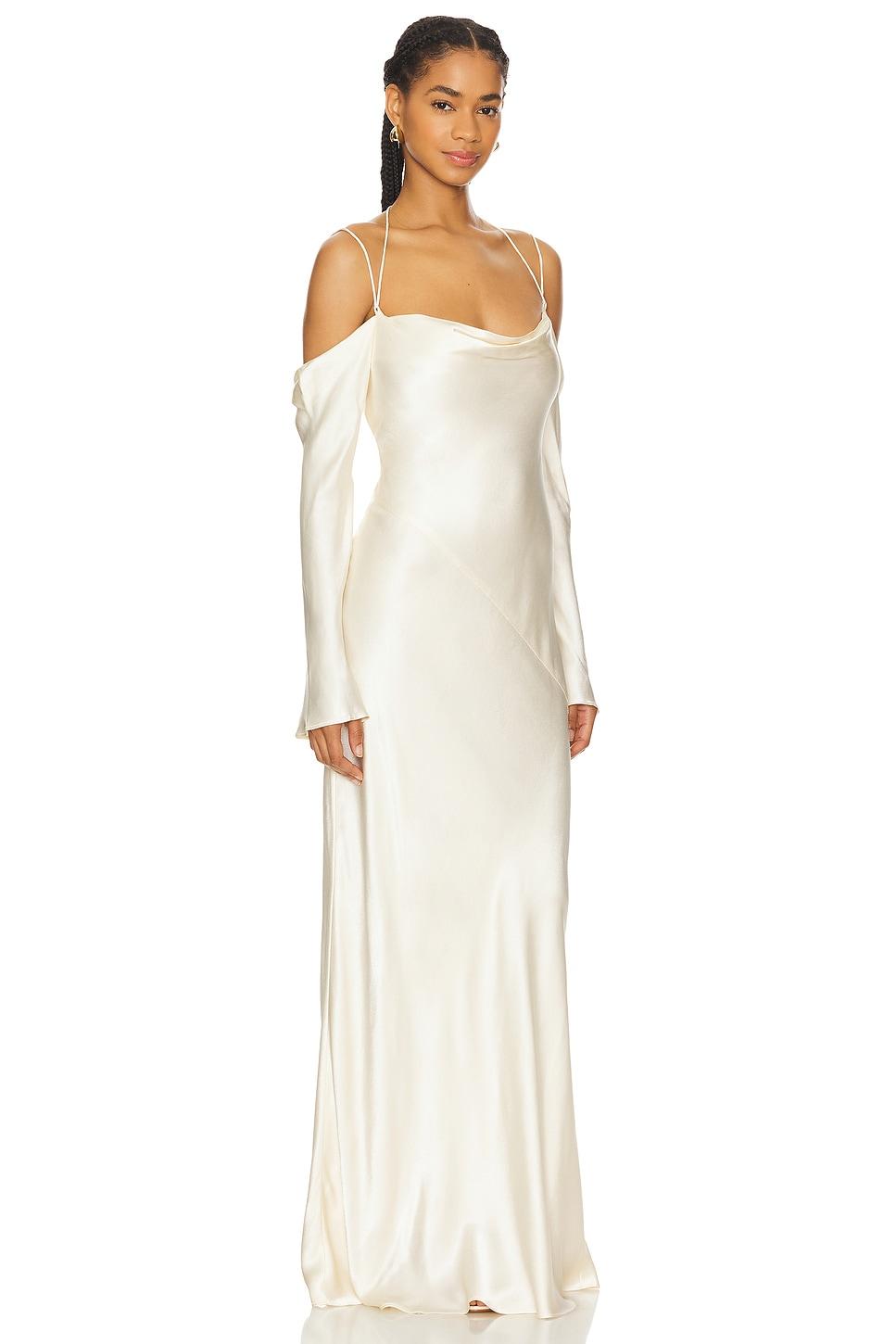 La Lune Off Shoulder Tie Maxi Dress Shona Joy Product Image