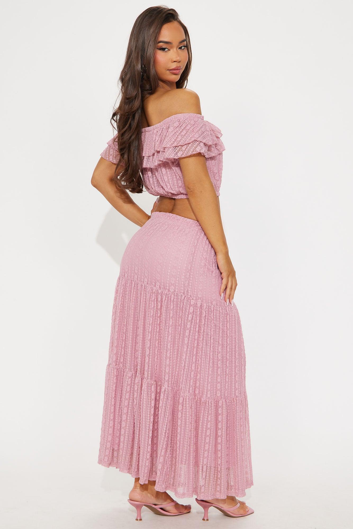 Morgan Maxi Skirt Set - Mauve Product Image
