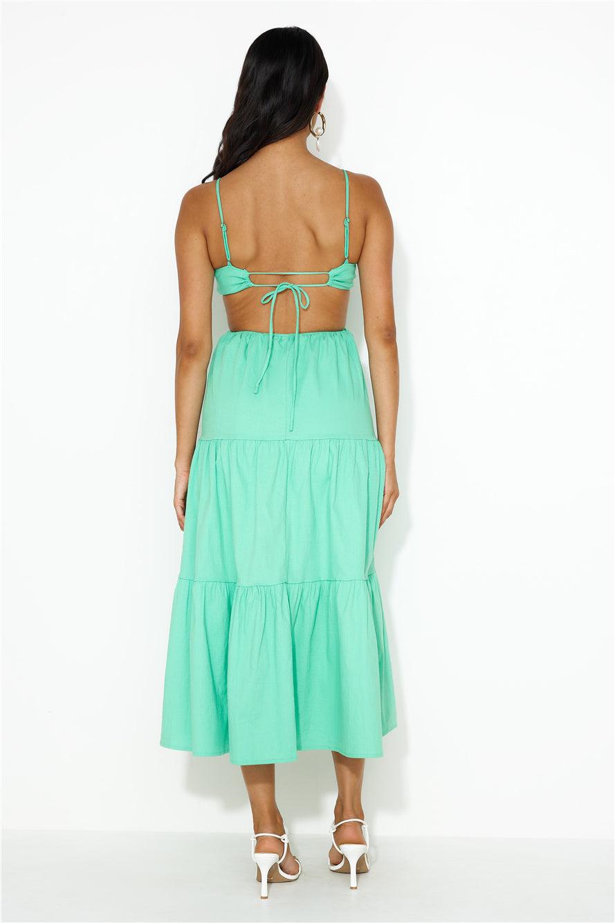Loving Her Style Maxi Dress Green Product Image